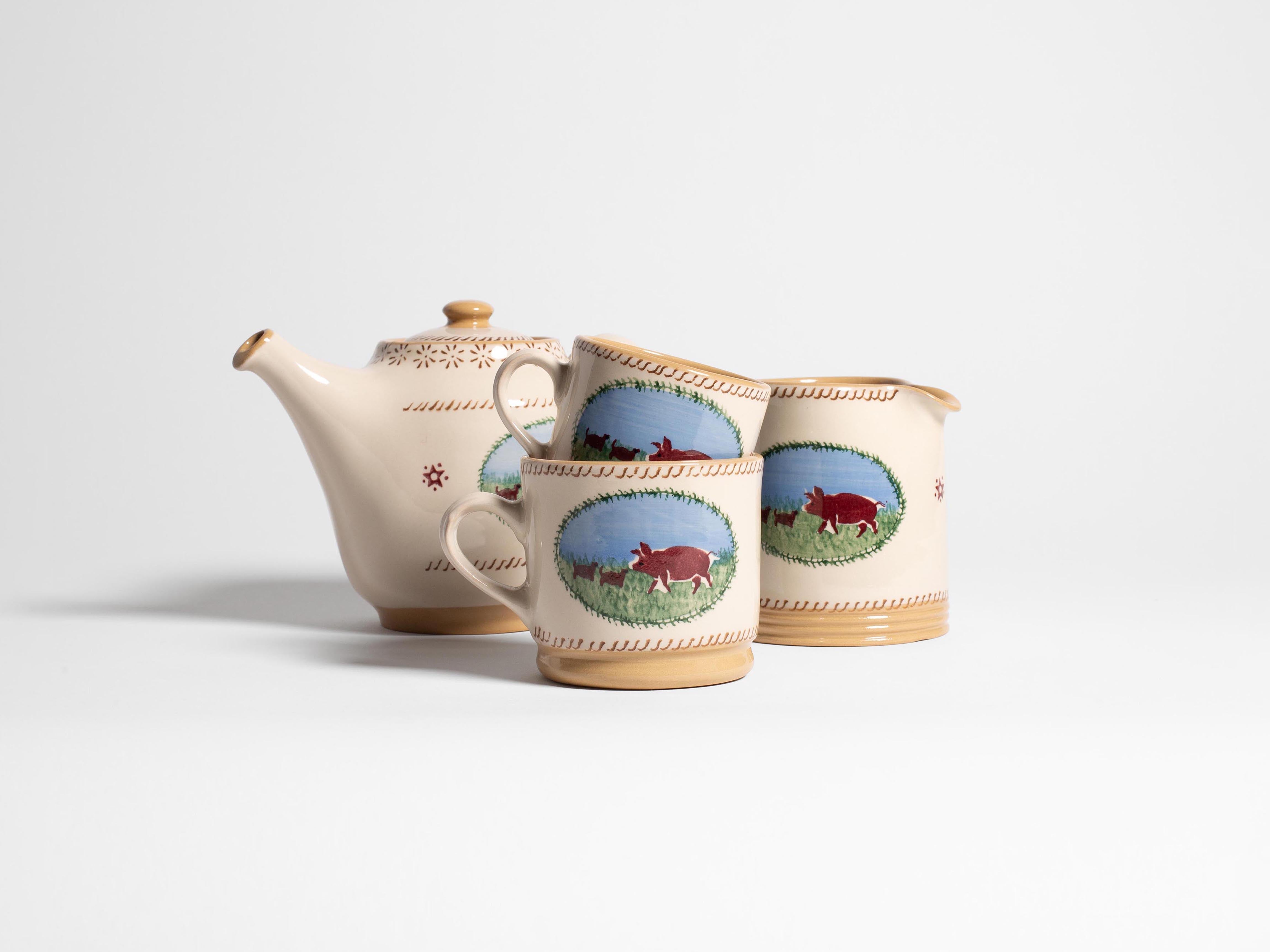 Nicholas Mosse Large Mug Tasse Weiß Multi Keramik