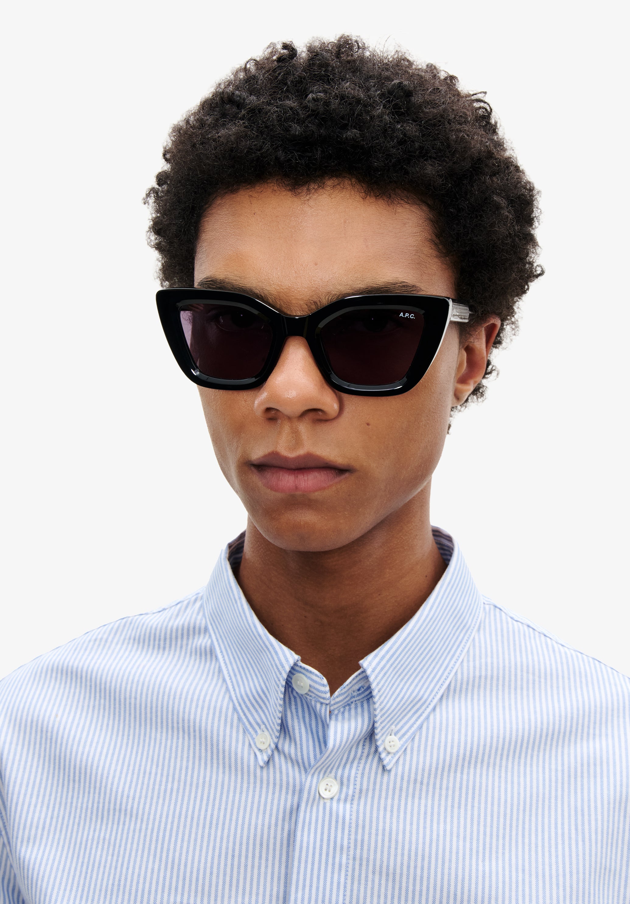 A.P.C. Les Papillons Sonnenbrille Schwarz TU