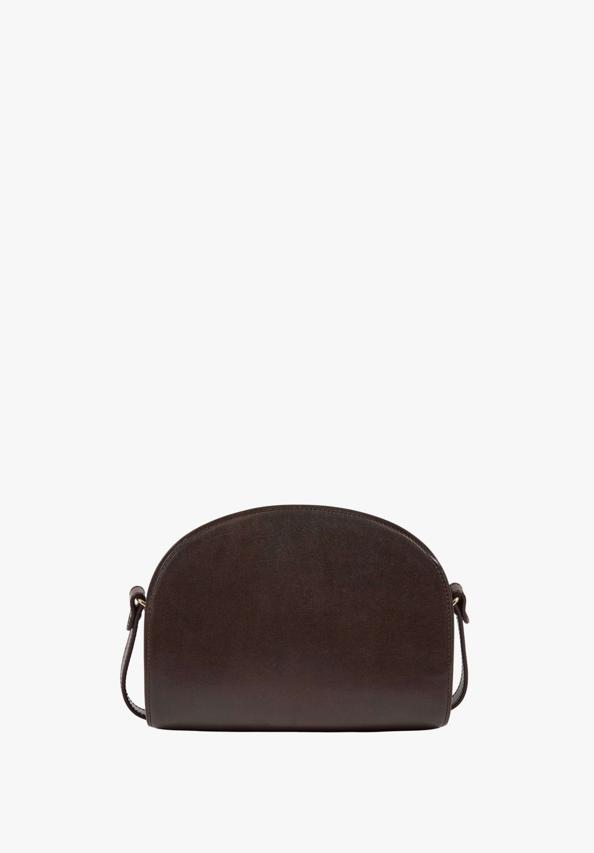 A.P.C. Demi-Lune Tasche Glattleder braun TU