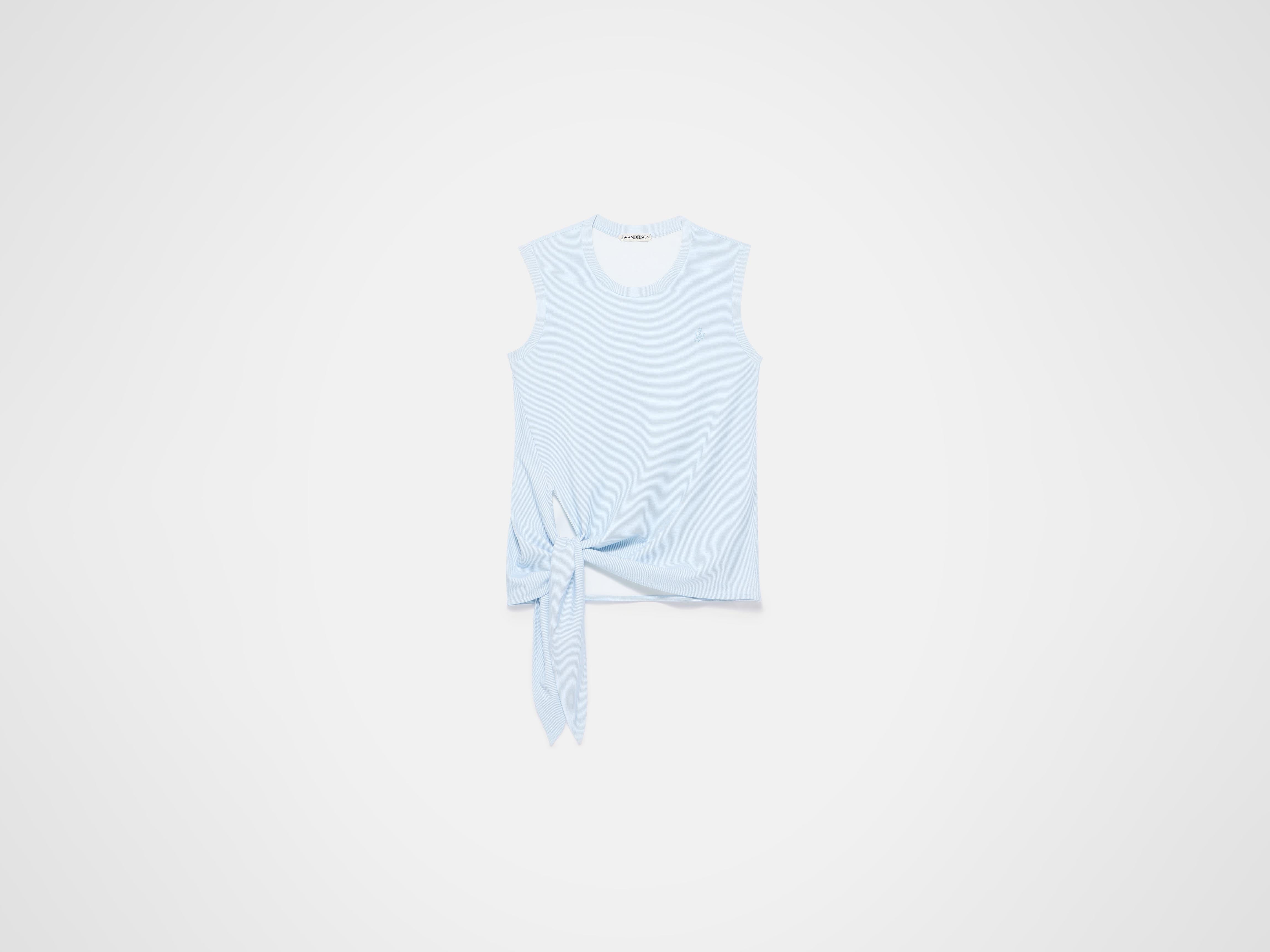 J.W.Anderson Hem Knot Tank Top Damen weiß-blau Jersey