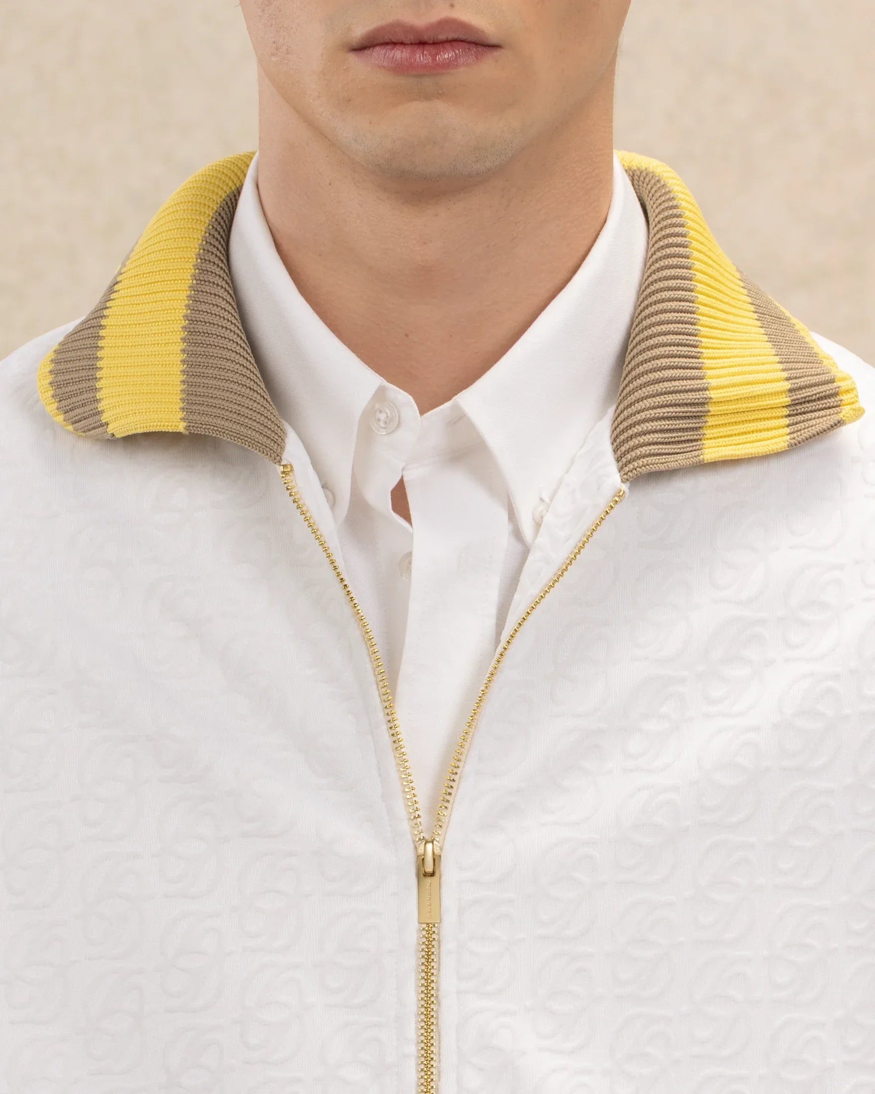 Drôle De Monsieur Monogramme Trainingsjacke Weiß Polyester