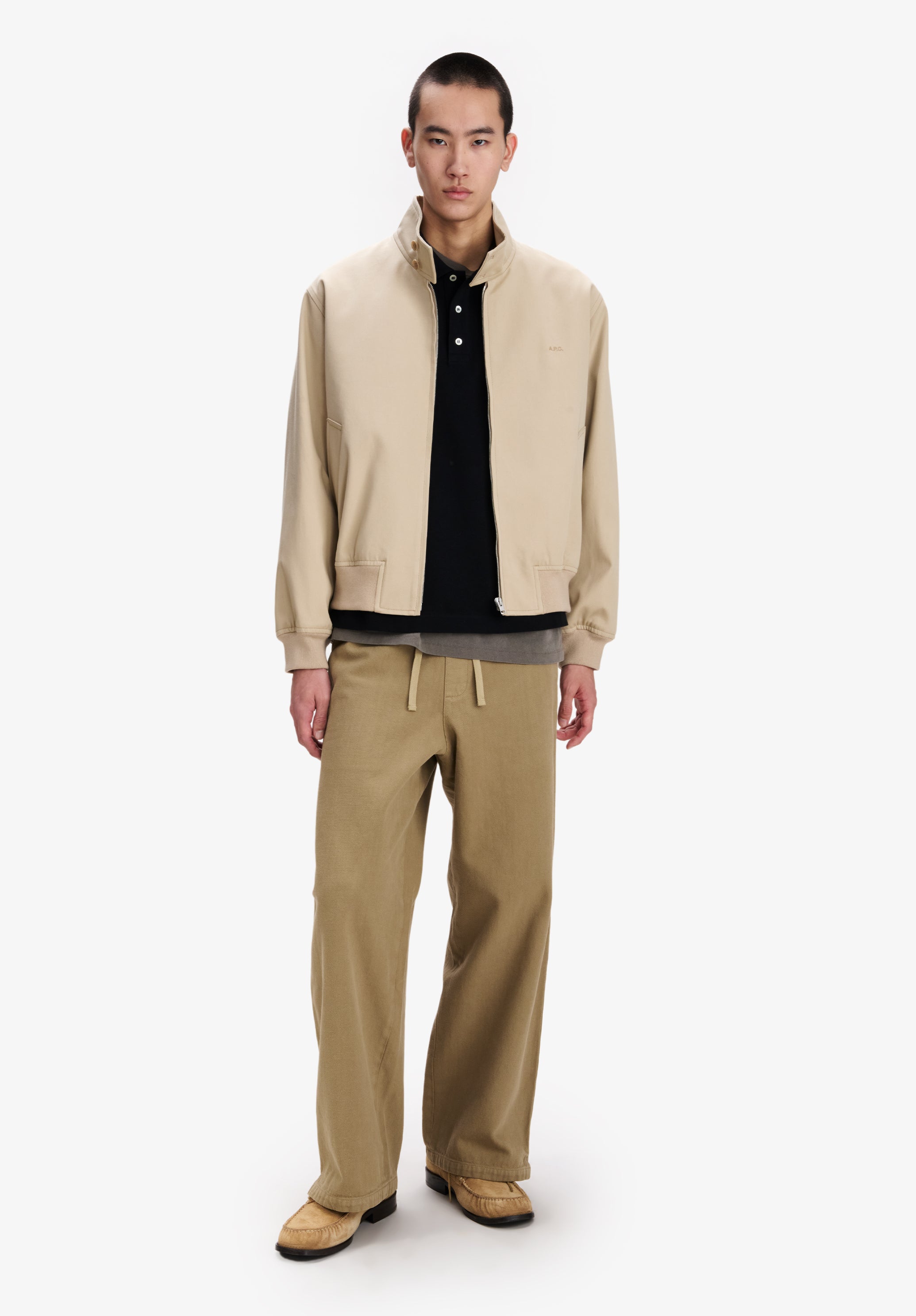 A.P.C. Workwear-Hose Dunkelbeige Baumwolle M