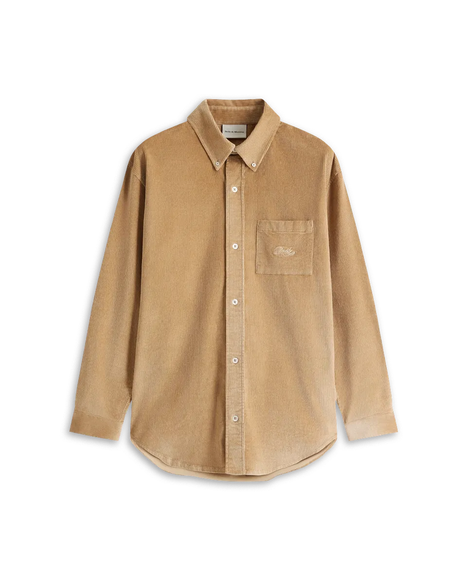 Drôle De Monsieur La Chemise Corduroy Hemd Beige Cord