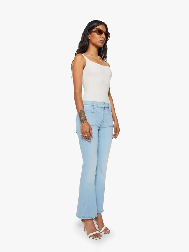 Mother Denim Lil Weekender Petite Jeans Sauced By Six hellblau