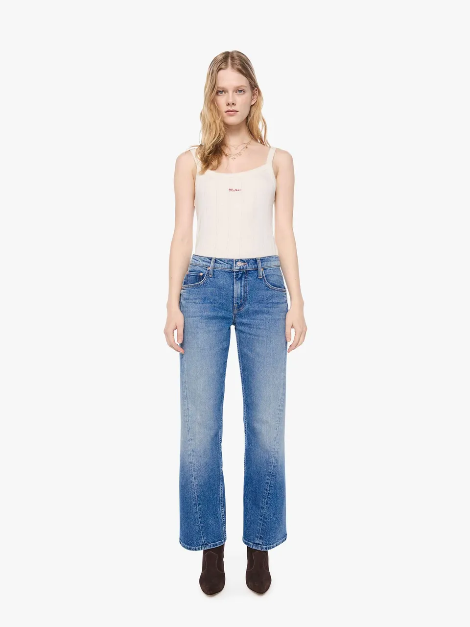 Mother Lil Bookie Twist Bootcut Jeans Just An Animal