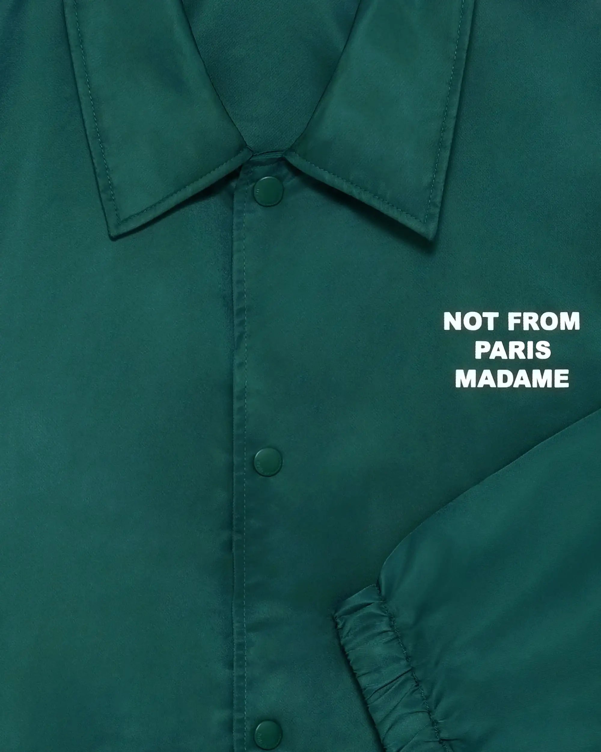 Drôle De Monsieur La Veste Slogan Jacke Dunkelgrün Nylon