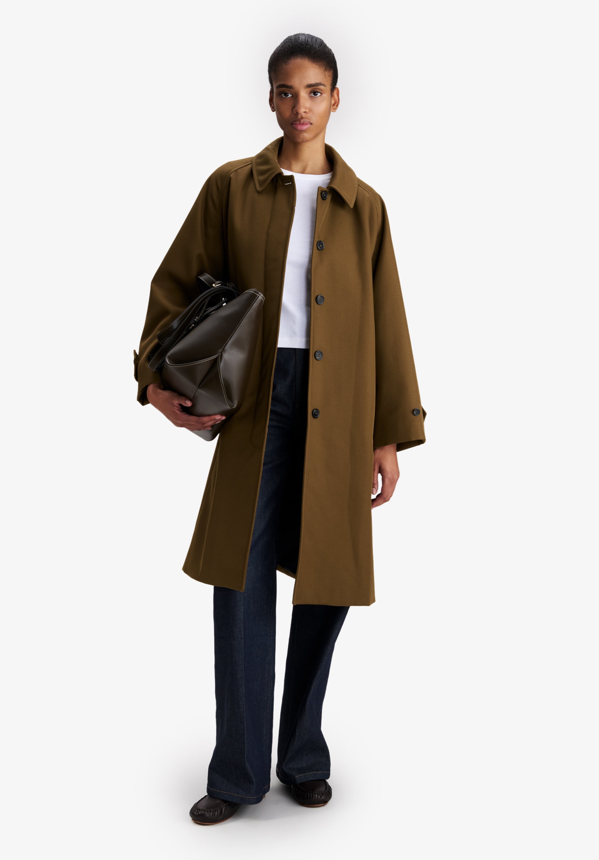A.P.C. Mac Khaki Wolle Wasserabweisend Größe 38