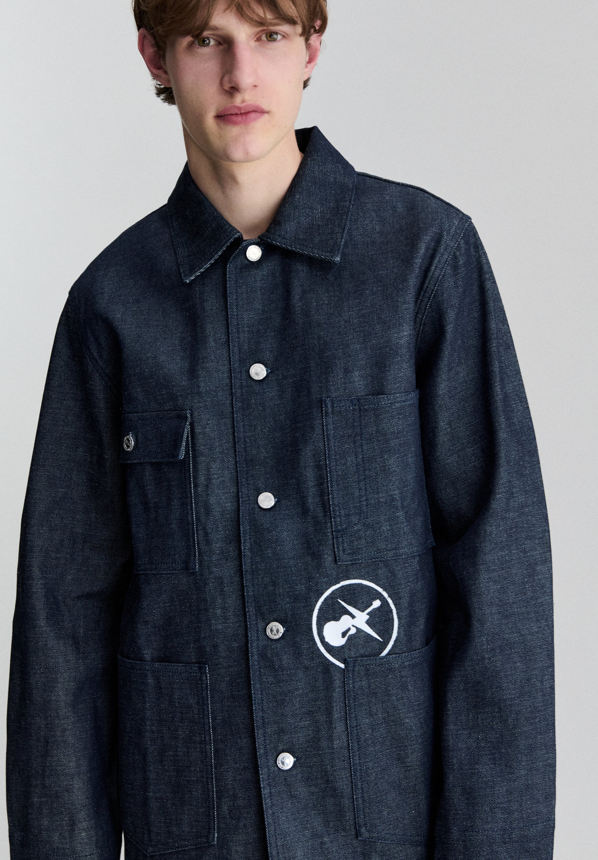 A.P.C. FRGMT Grand Jack Denimjacke Raw Denim Oversize