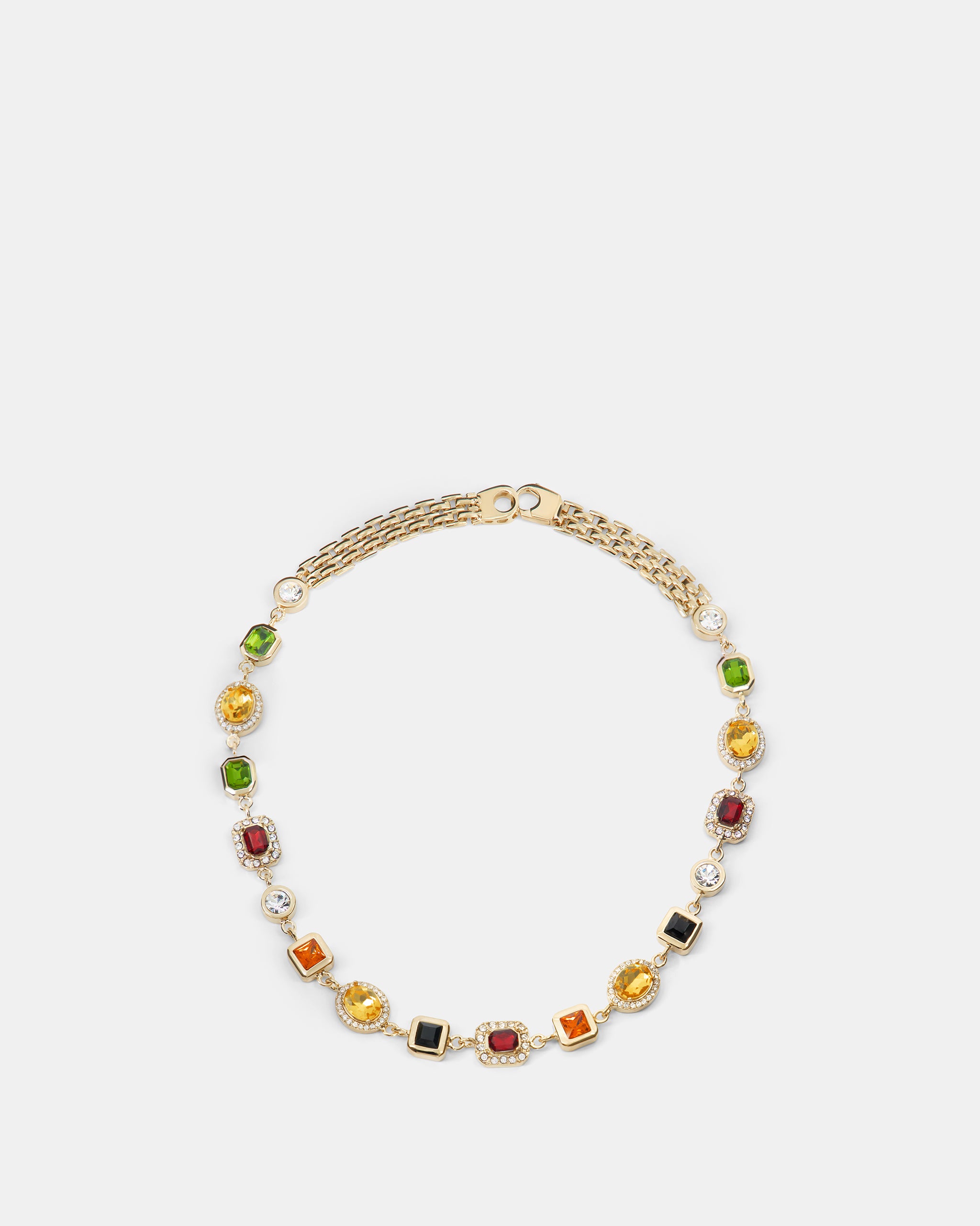 Nodaleto Gemma Choker Chain Halskette Messing Bunt