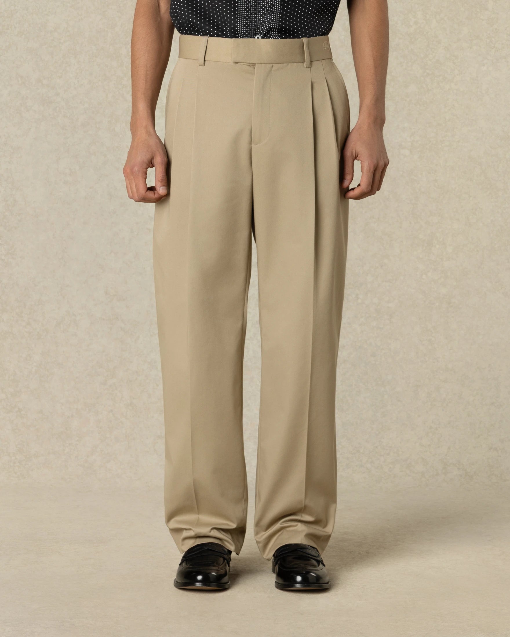 Drôle De Monsieur Gabardine Golfer Pants Hose Beige 65 Poly