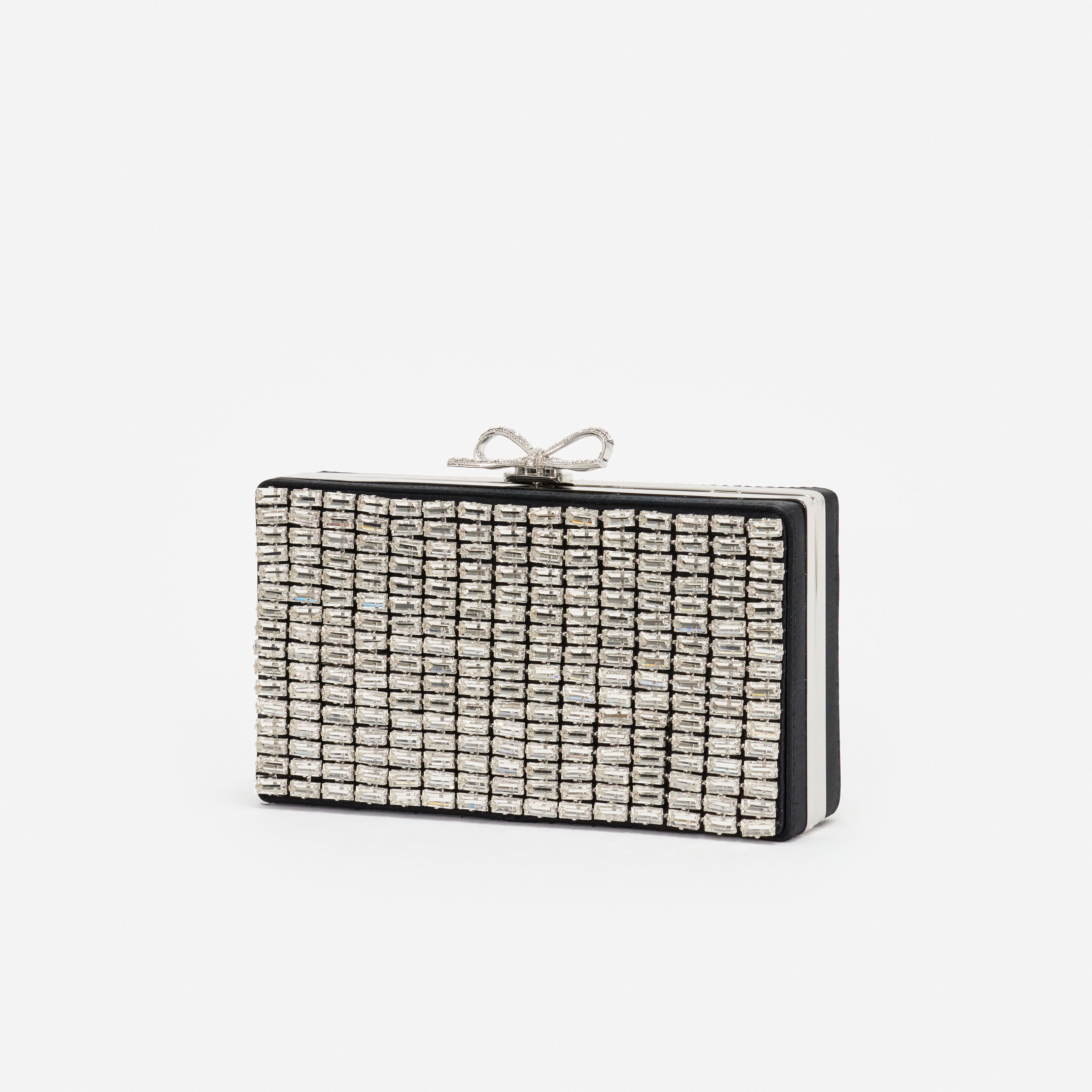 Self Portrait Silver Chainmail Clutch Silber Mini