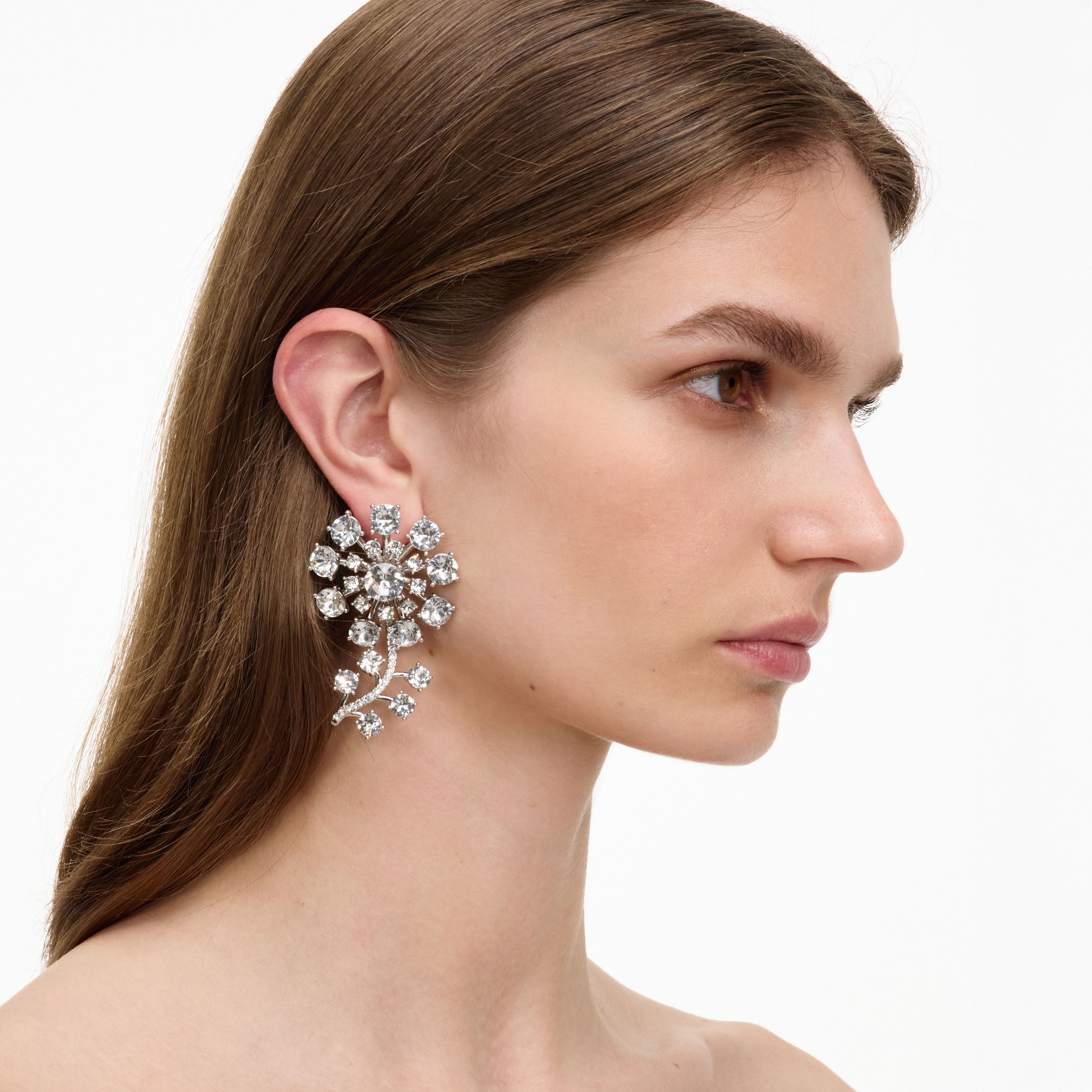 Self Portrait Silver Flower Ohrringe Silber Blume