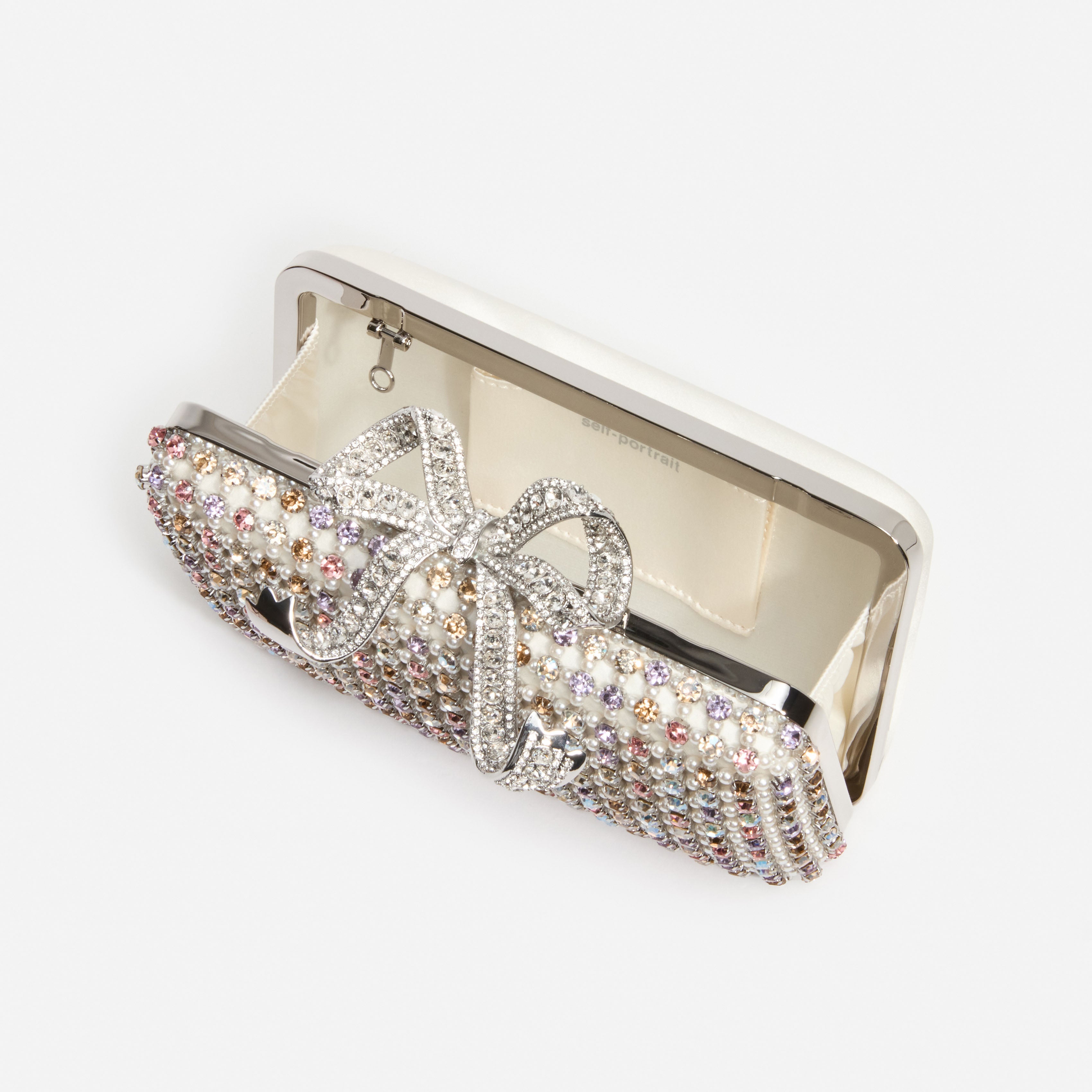 Self Portrait Multi Crystal Clutch Tasche Kristall Bunt