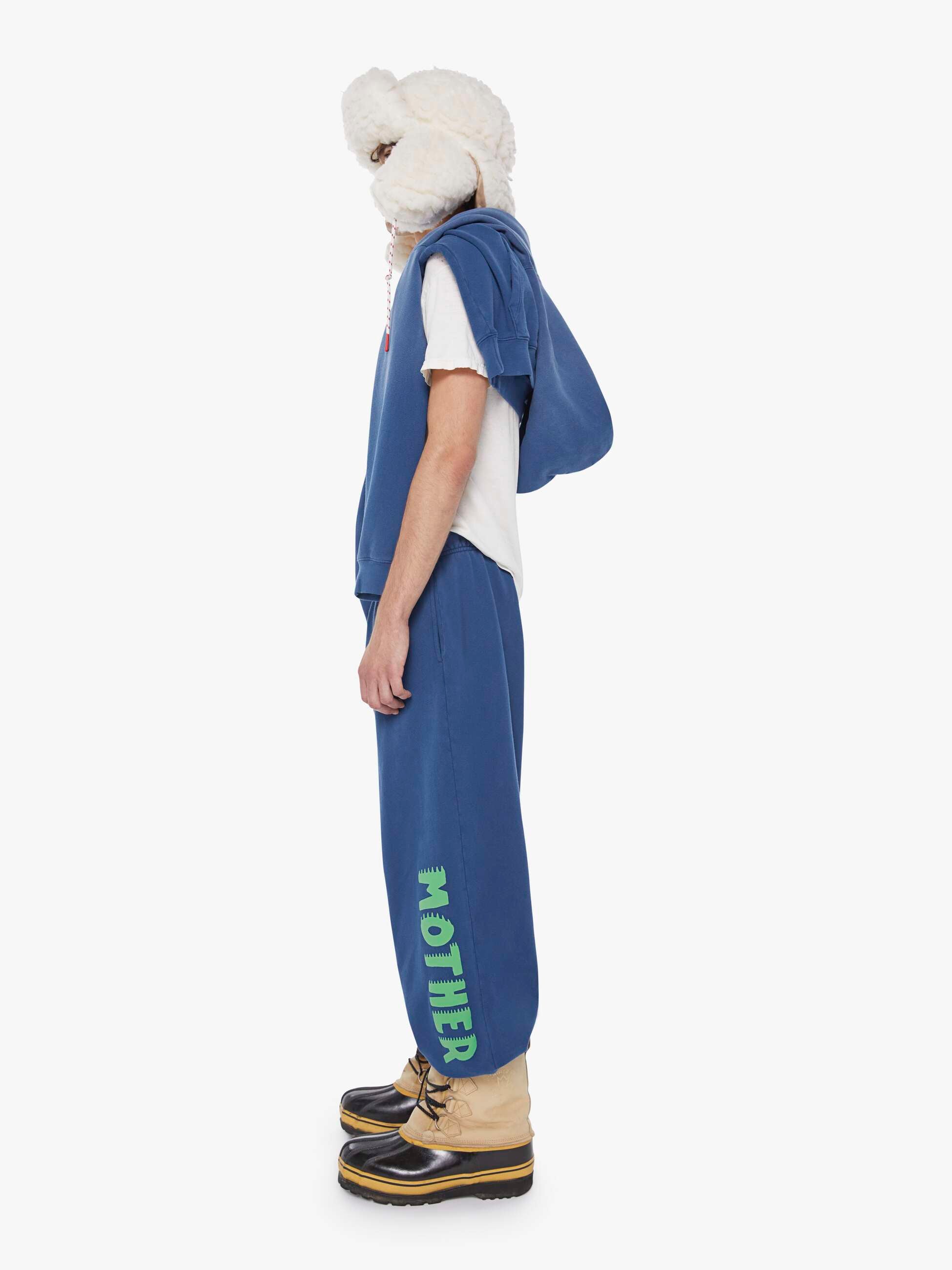 Mother The Nightshift Jogginghose Blue Smoke Baumwolle