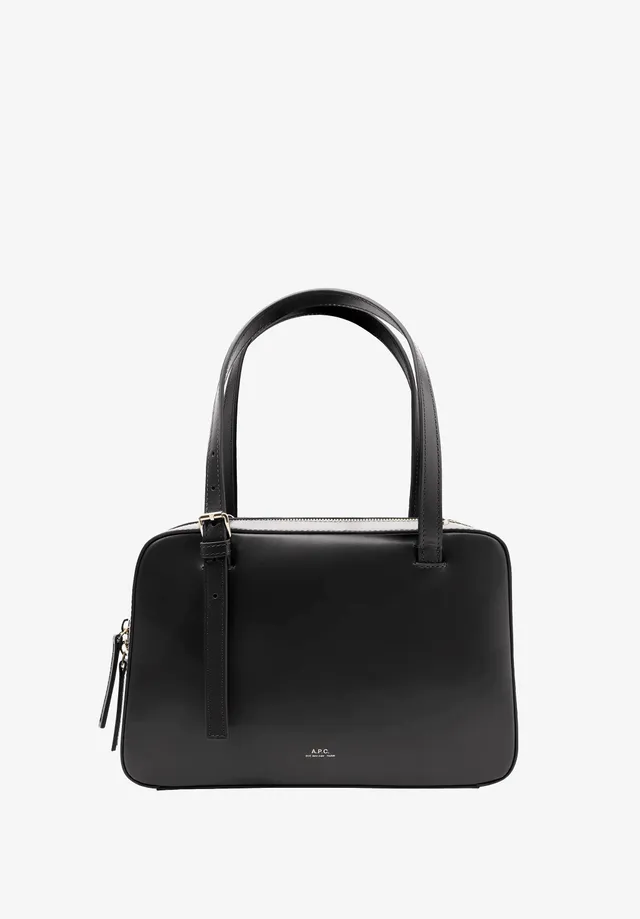 A.P.C. Virginie Box Tasche TU Glattleder Gold-Schnallen