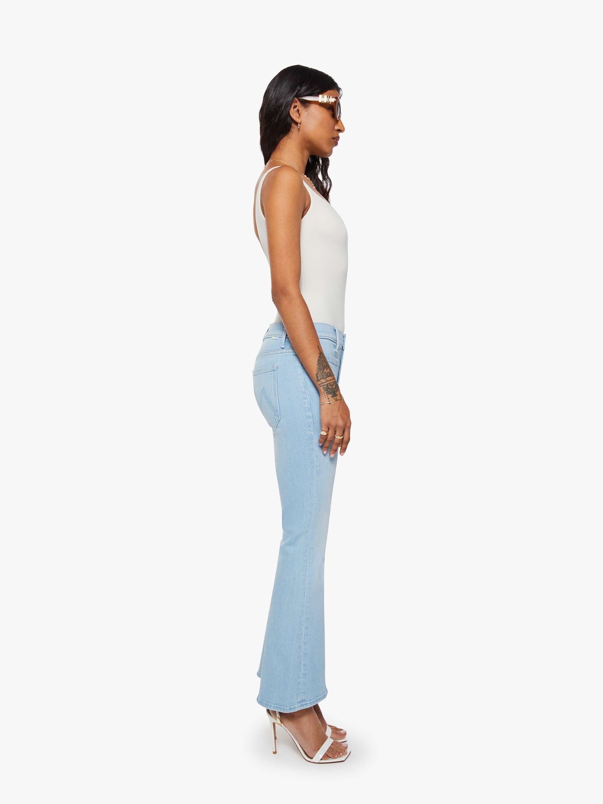Mother Denim Lil Weekender Petite Jeans Sauced By Six hellblau
