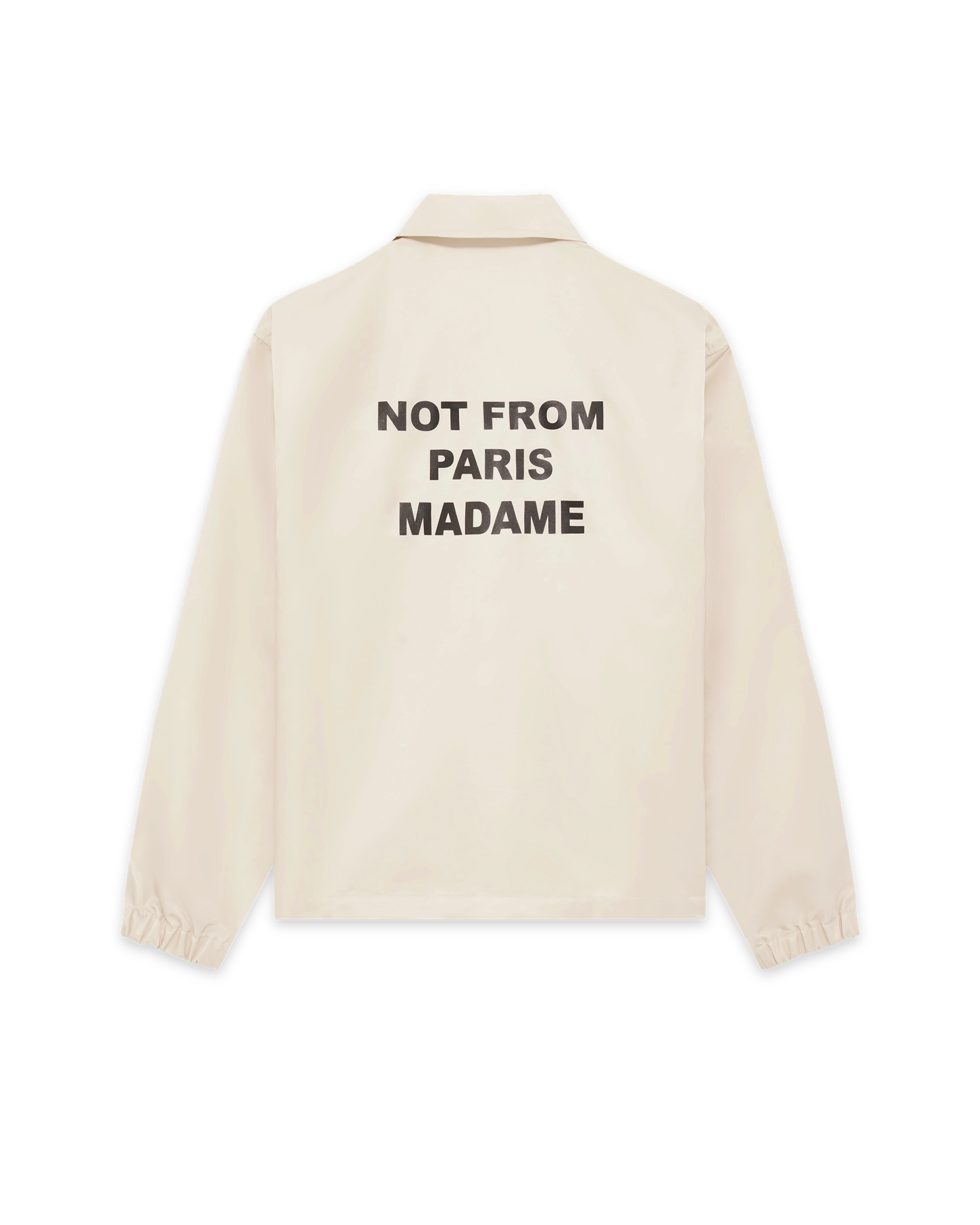 Drôle De Monsieur La Veste Slogan Jacke beige Nylon