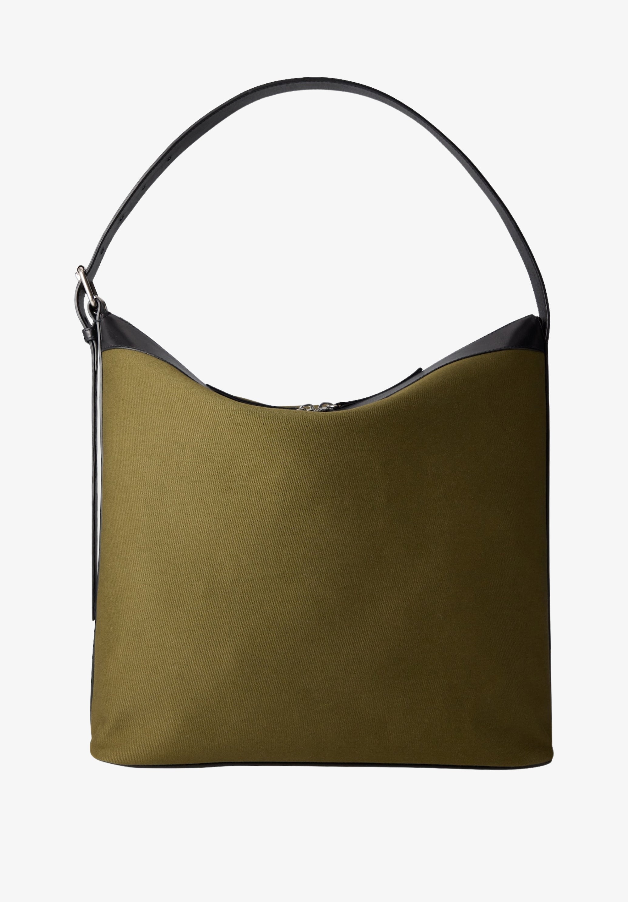 A.P.C. Vera Maxi Biker Tasche Canvas Leder TU Grün