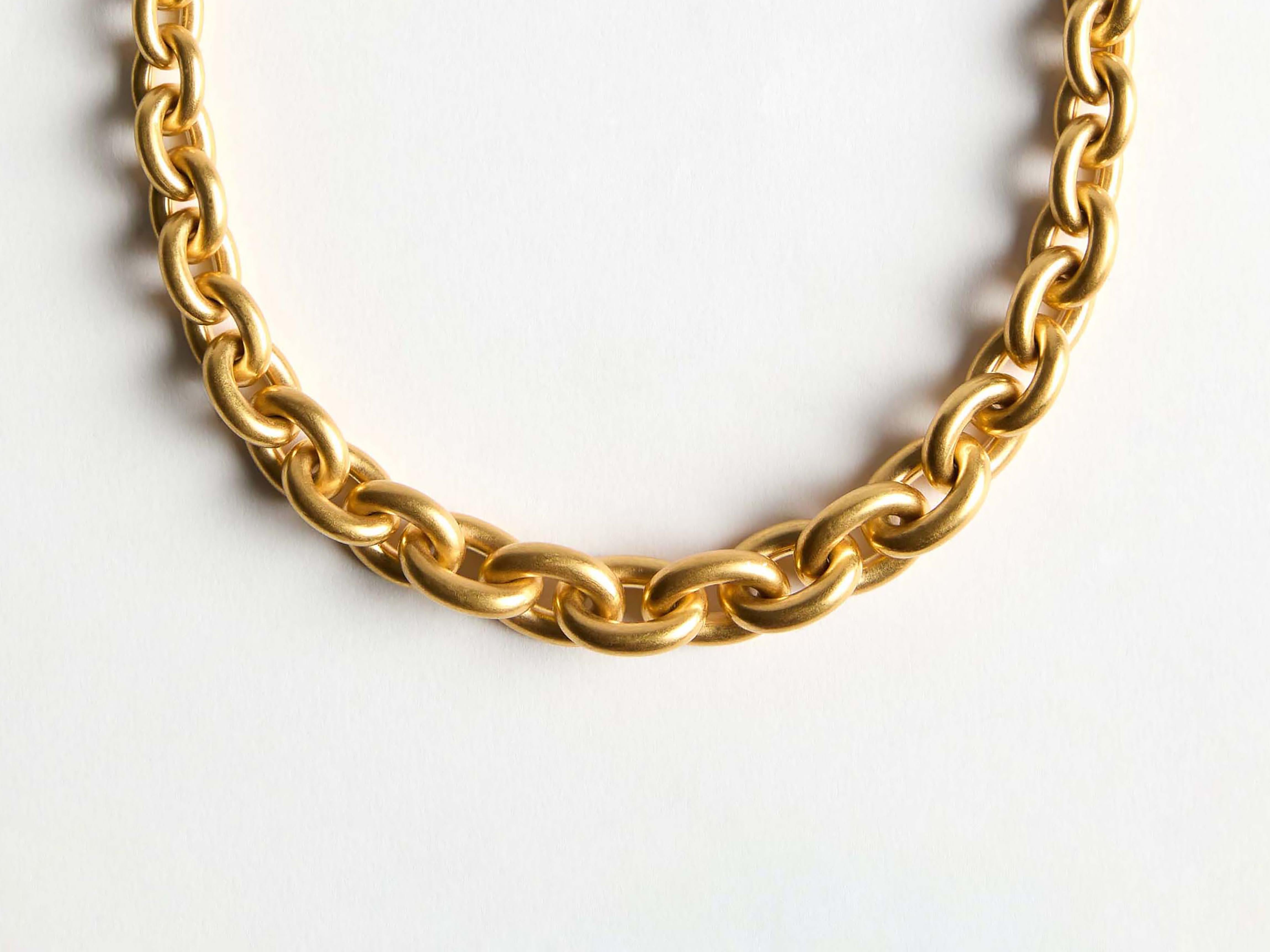J.W.Anderson Fine Jewellery Chain-Link Halskette 18kt Gelbgold