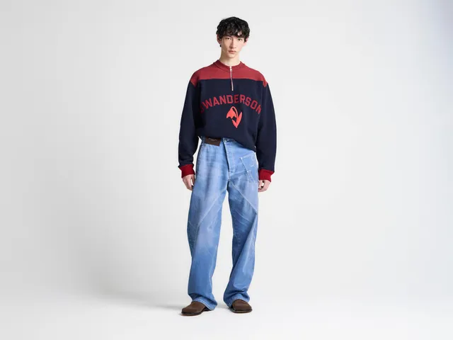 J.W.Anderson Twisted Workwear Denim Jeans French Blue Herren