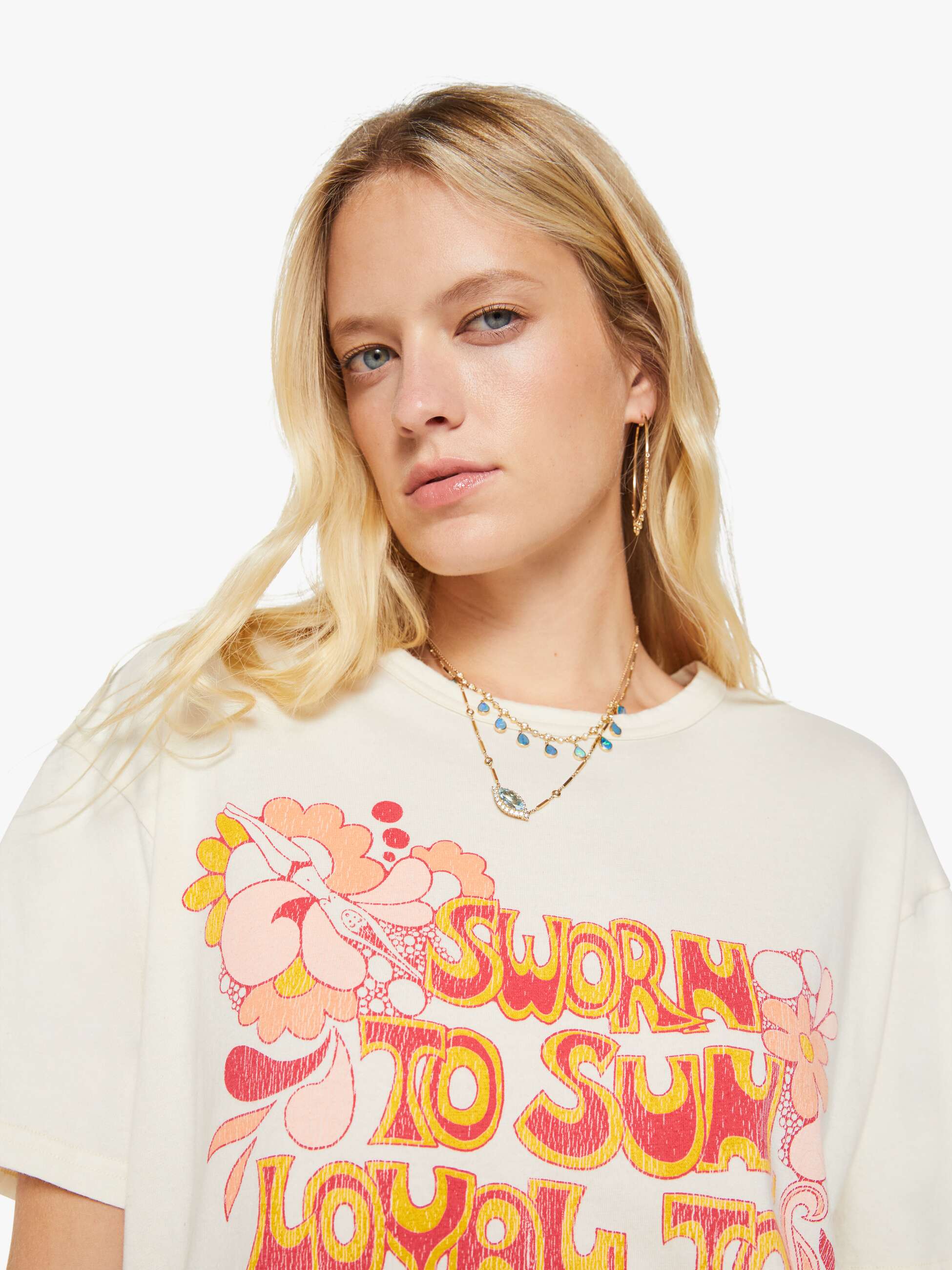 Mother The Sleep-Over Sworn To The Sun T-Shirt weiss