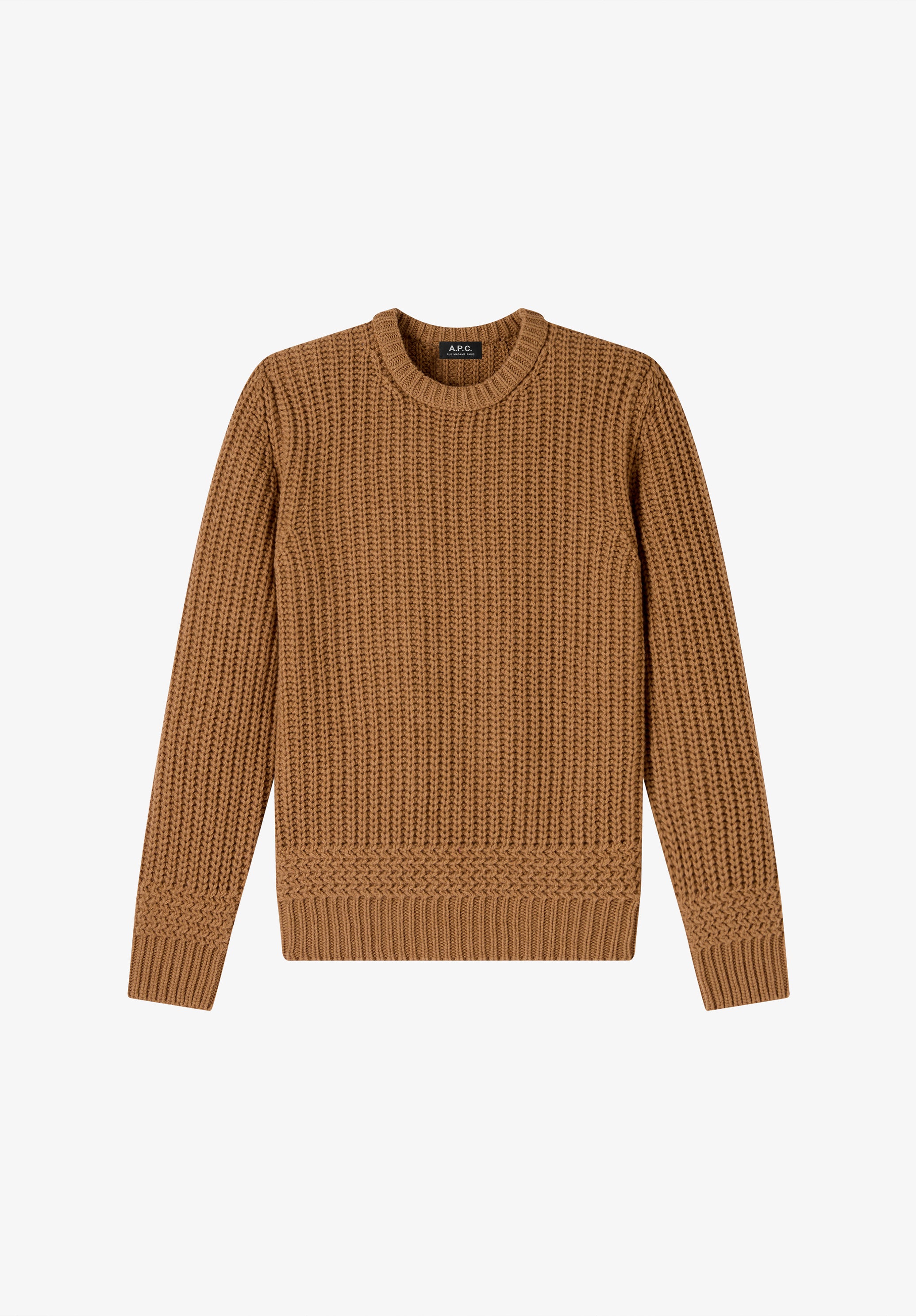 A.P.C. kamelfarbener Wollpullover Gr. M Recycling