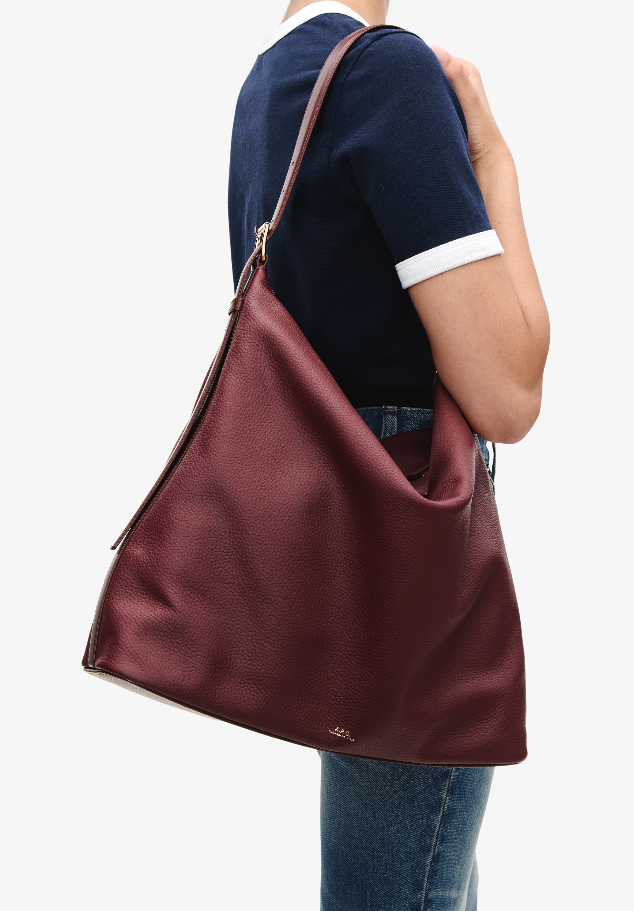 A.P.C. Vera Maxi Tasche Handtasche Goldschnalle