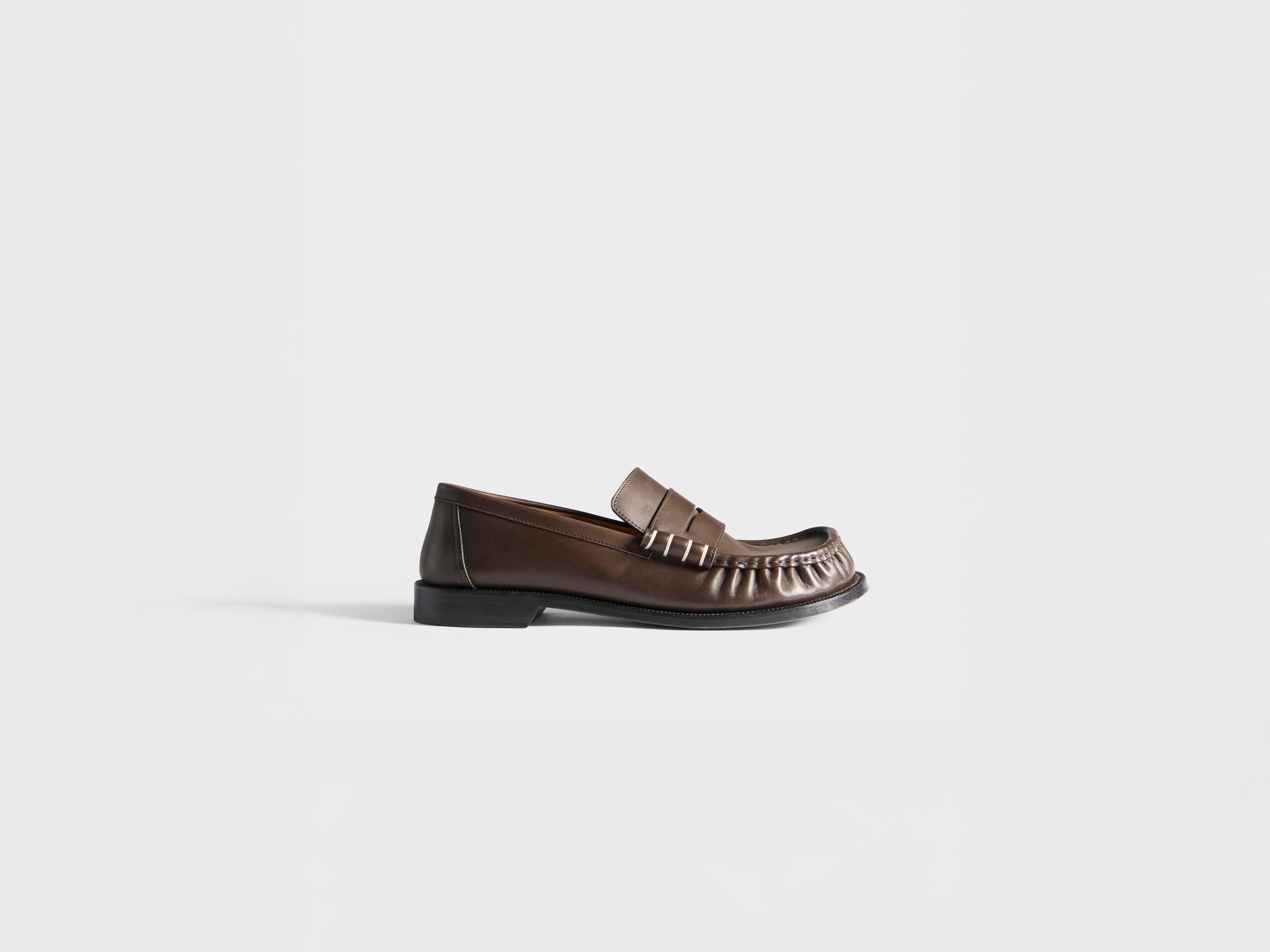 J.W.Anderson Loafer Moccasins Halbschuh chocolate brown Leder