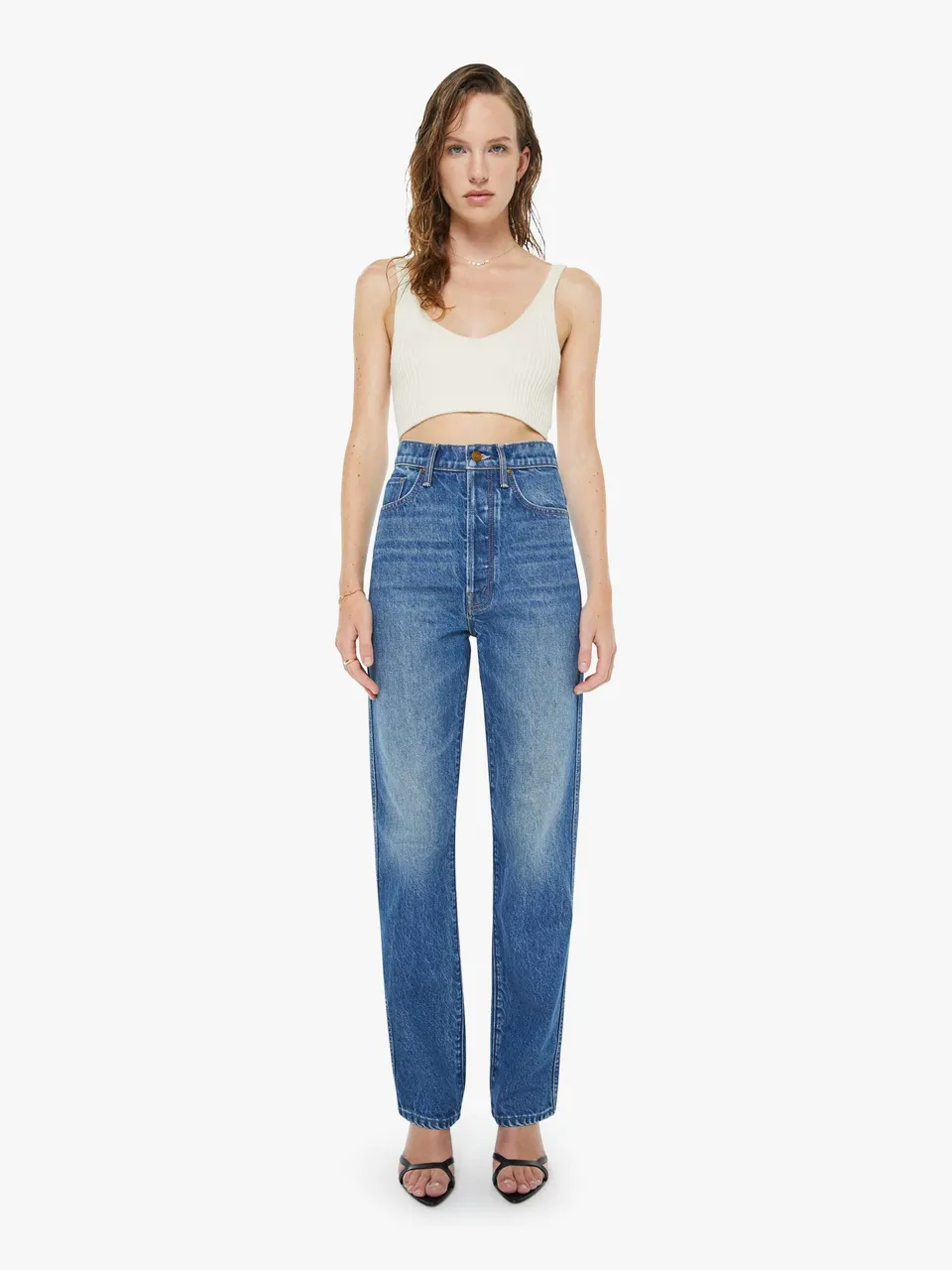 Mother Denim Snacks Tippy Top Jeans On Tap 32 Inch