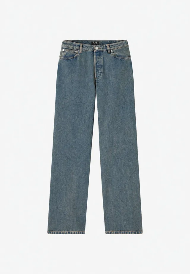 A.P.C. Elisabeth Jeans Denim hohe Taille 70er Schnitt