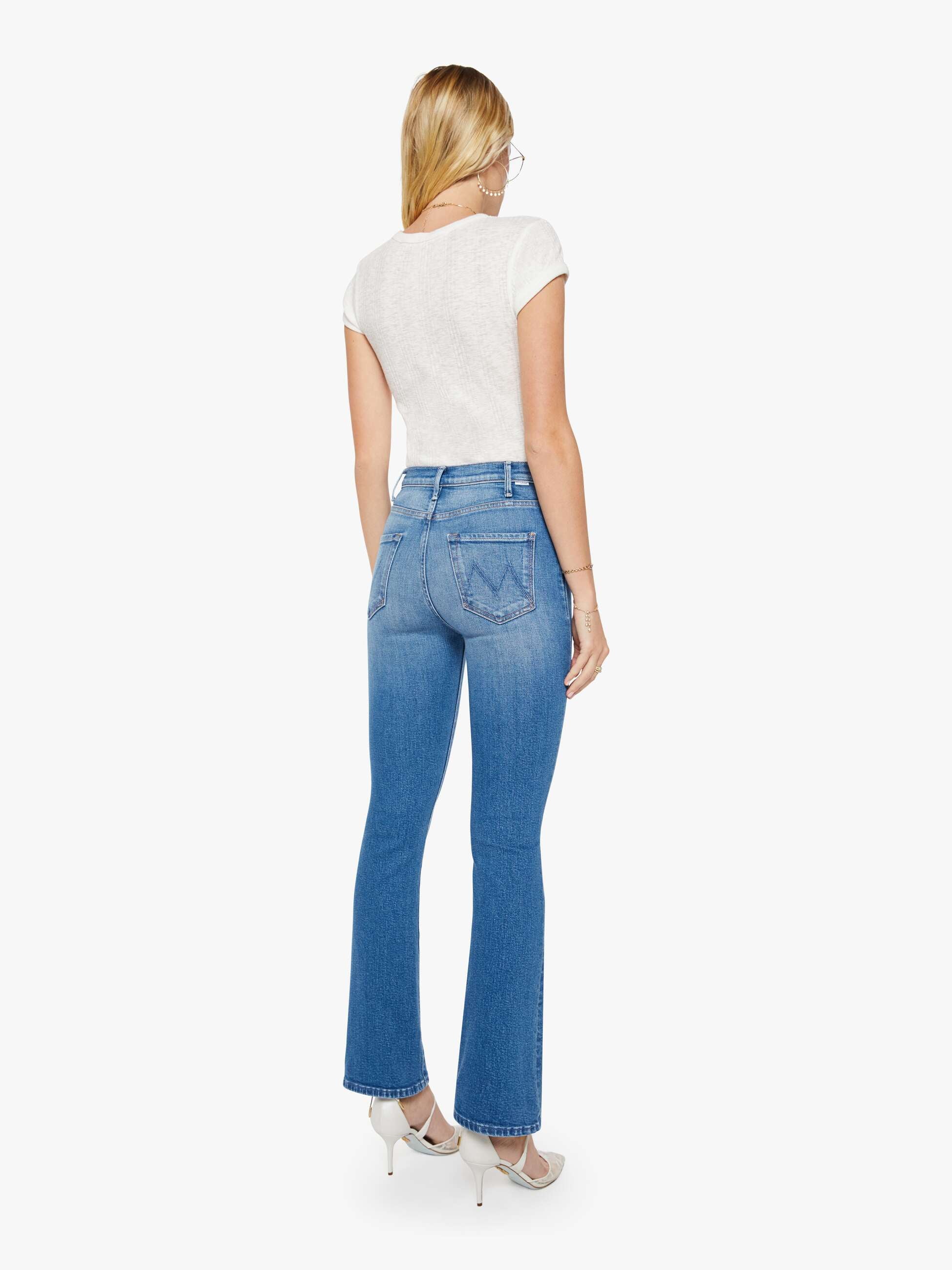 Mother The Hustler Skimp Jeans Kissing The Caddy Blau