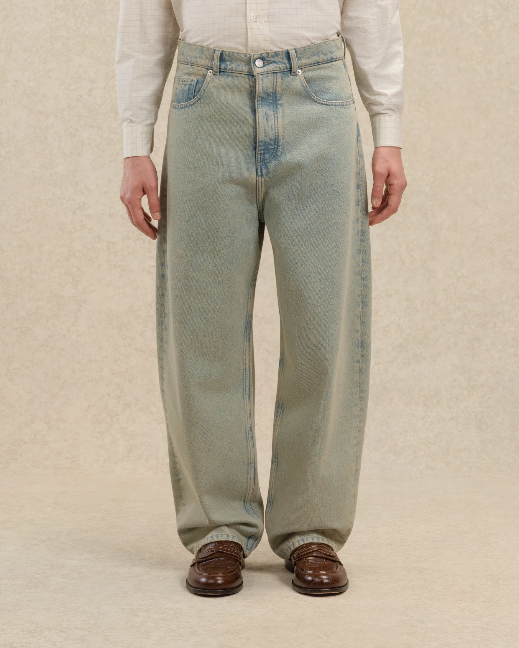 Drôle De Monsieur Jean Baggy Dusty Jeans Baumwolle