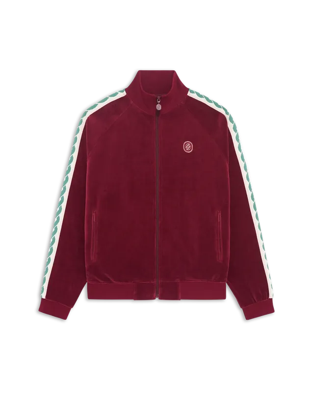 Drôle De Monsieur La Track Jacket Velours Trackjacke Burgundy
