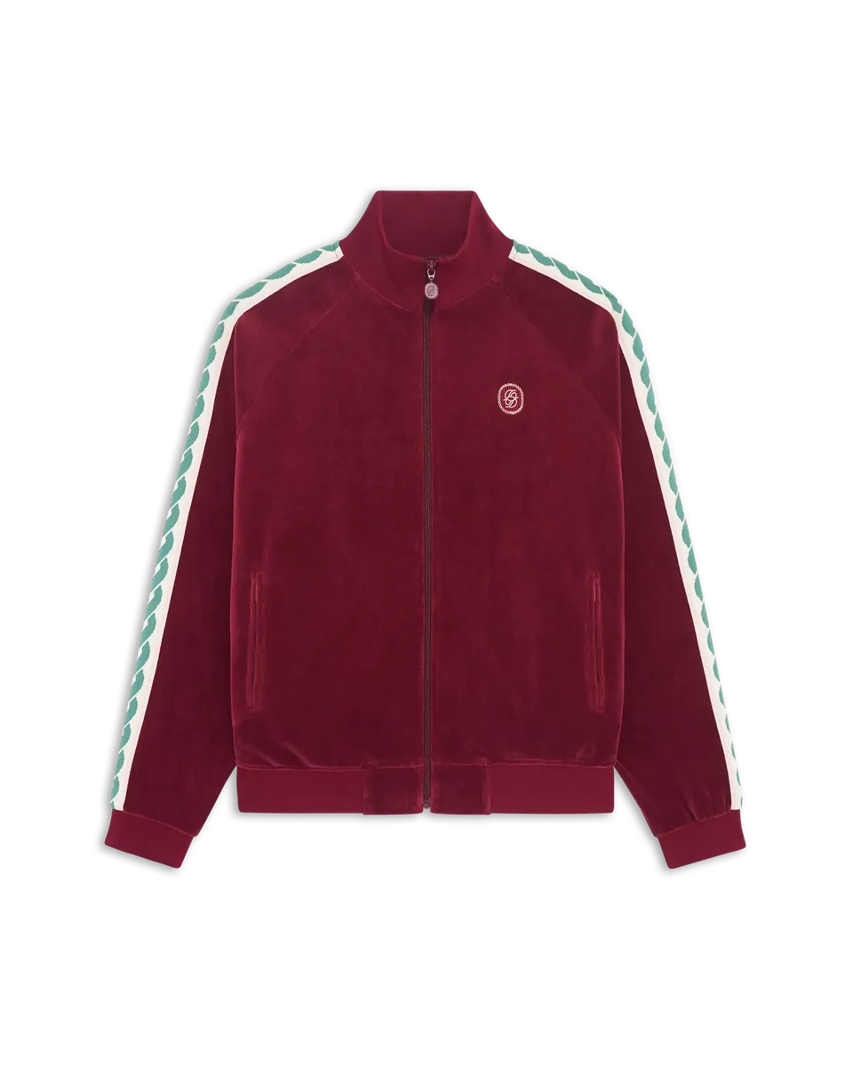Drôle De Monsieur La Track Jacket Velours Trackjacke Burgundy