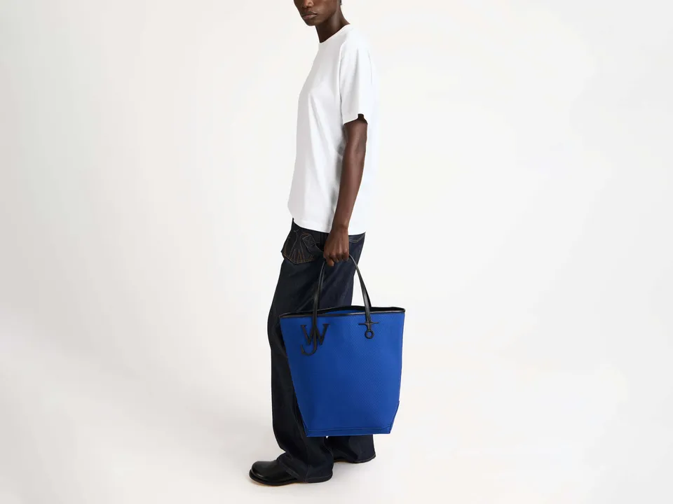 J.W.Anderson Bags Anchor Tote Blau Canvas Leder OS
