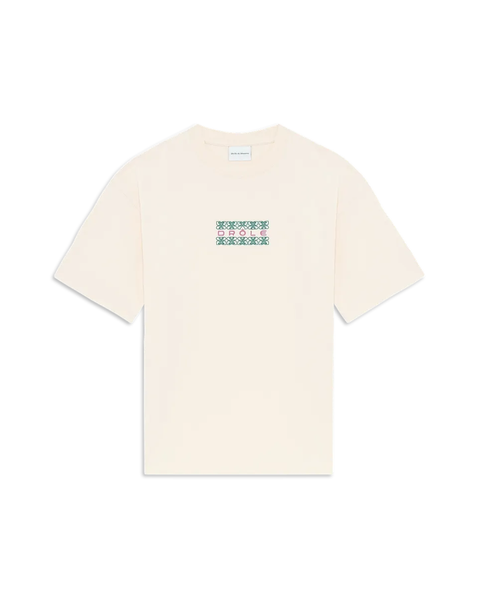 Drôle De Monsieur T-Shirt Ornements T-Shirt hellbeige Baumwolle