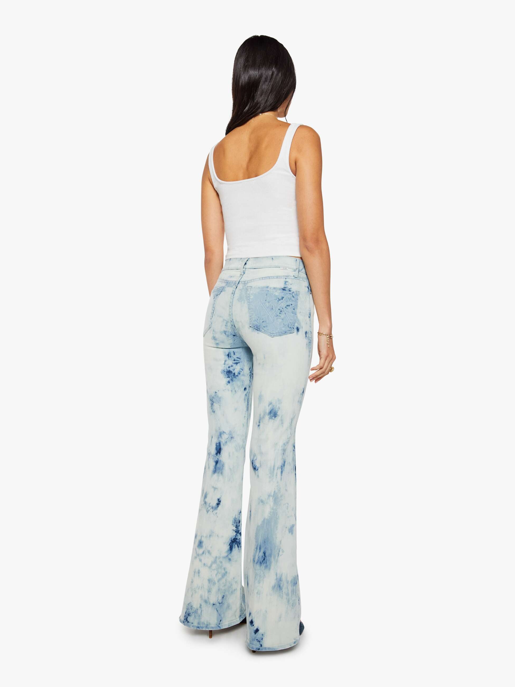 Mother The Doozy Flare Jeans Laundry Days hellblau