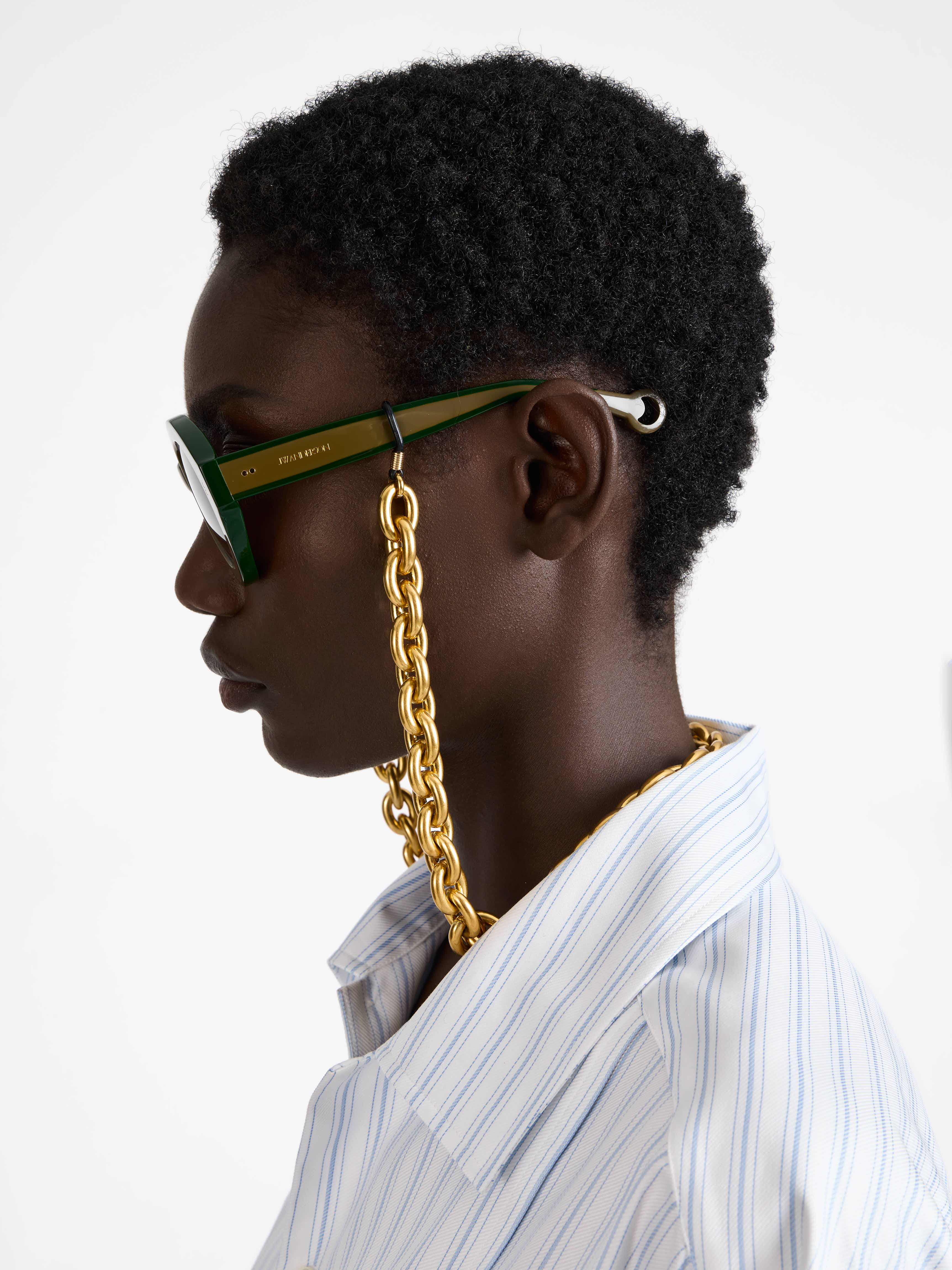 J.W.Anderson Sunglasses Chain-Link Brillenband Gold