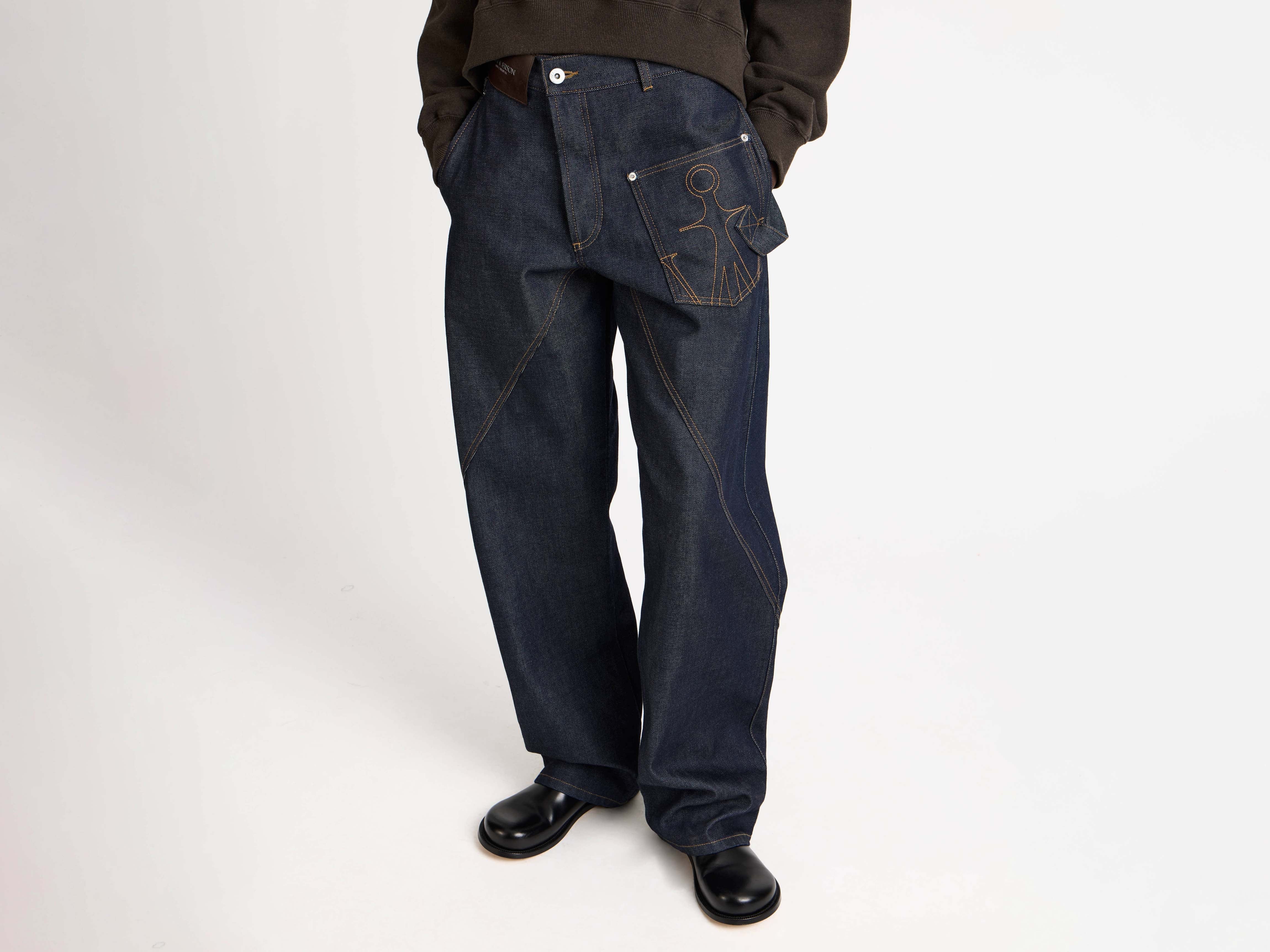 J.W.Anderson Jeans Twisted Workwear Jeans Damen Indigo