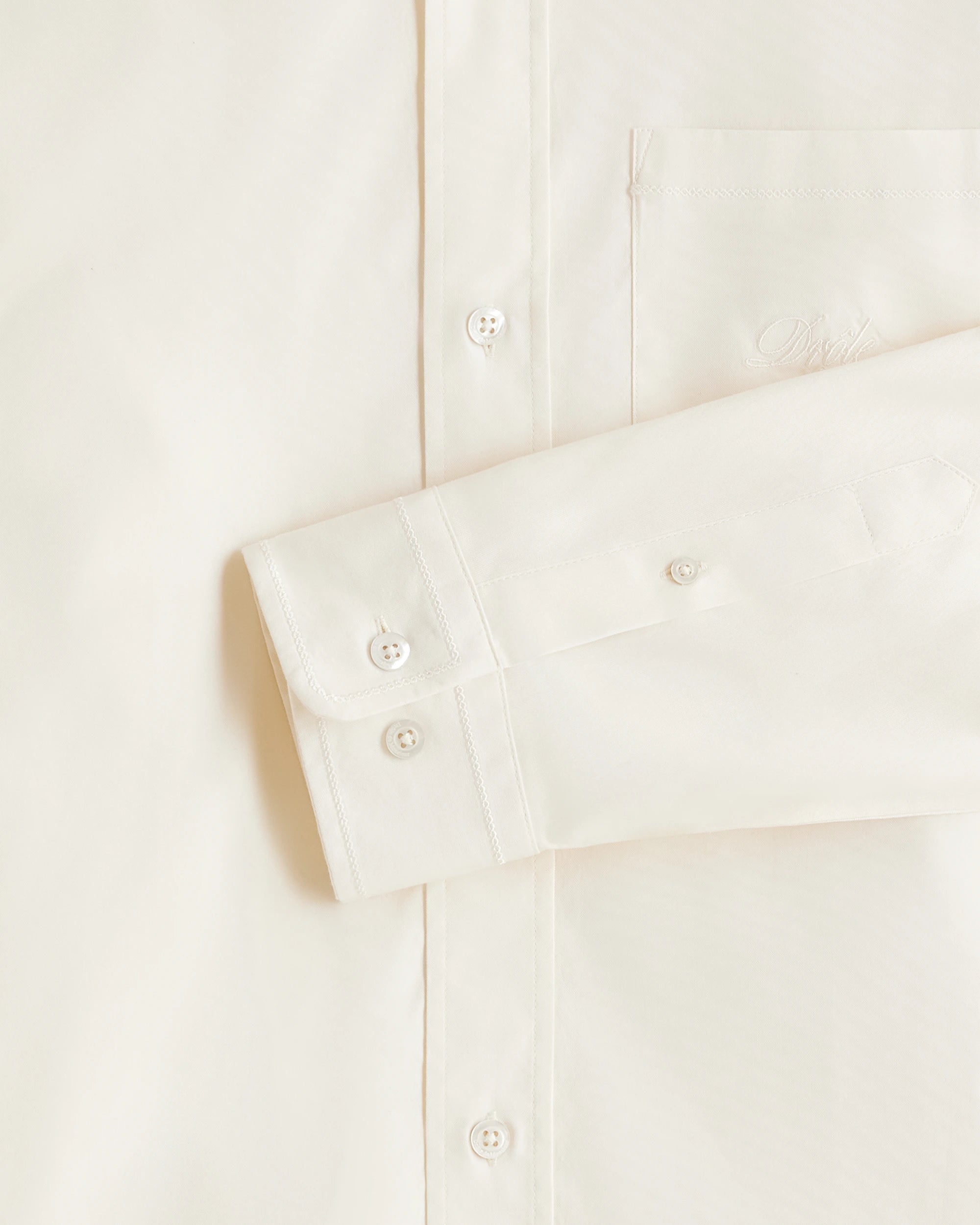 Drôle De Monsieur La Chemise Oxford Hemd Weiß Langarm