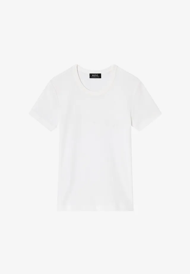 A.P.C. T-Shirt weiß Bio-Baumwolle körpernah
