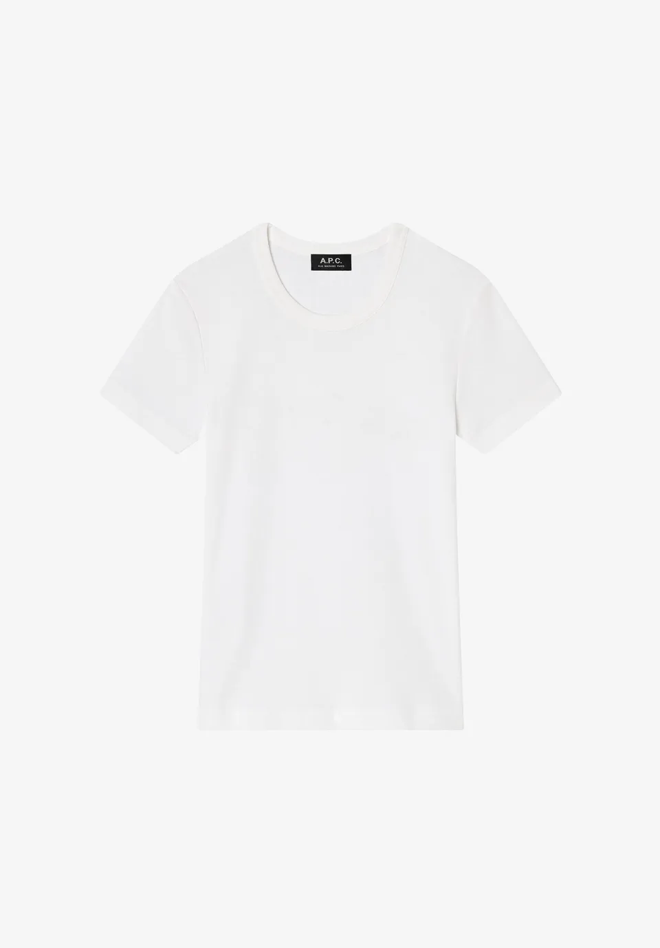A.P.C. T-Shirt weiß Bio-Baumwolle körpernah