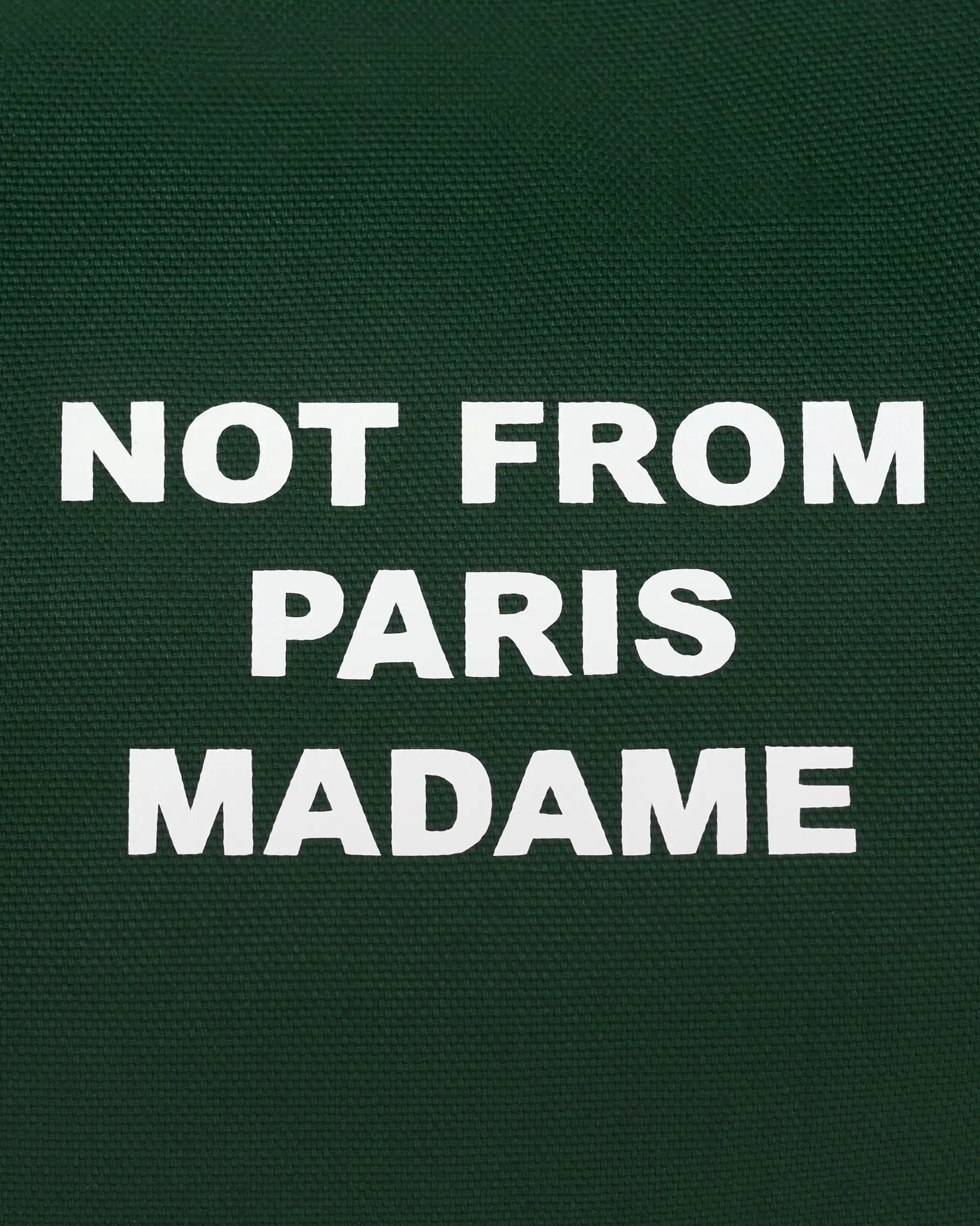 Drôle De Monsieur Canvas Slogan Gym Bag dunkelgrün Canvas