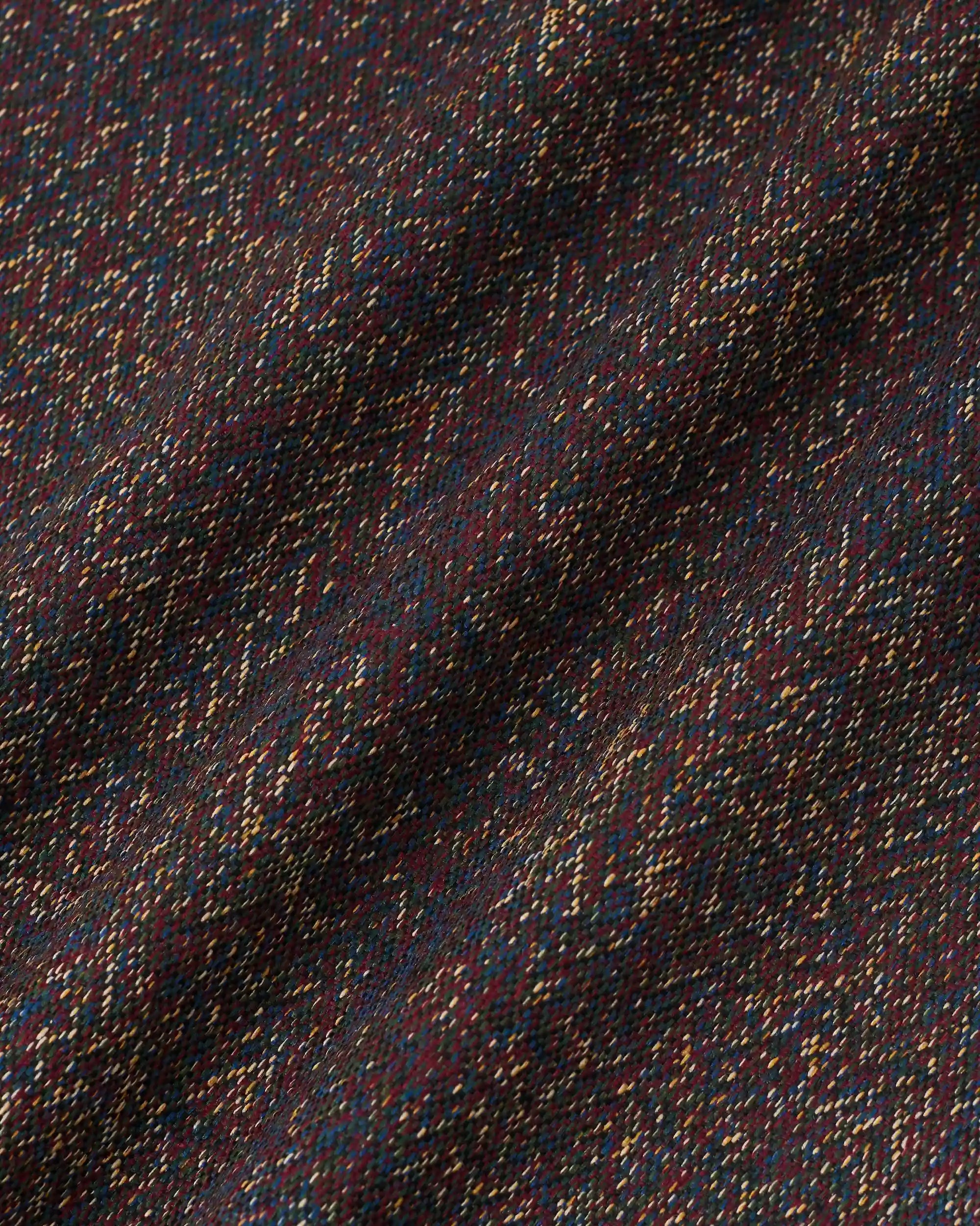Drôle de Monsieur Jacquard Hose Bordeaux Wolle Elastikbund