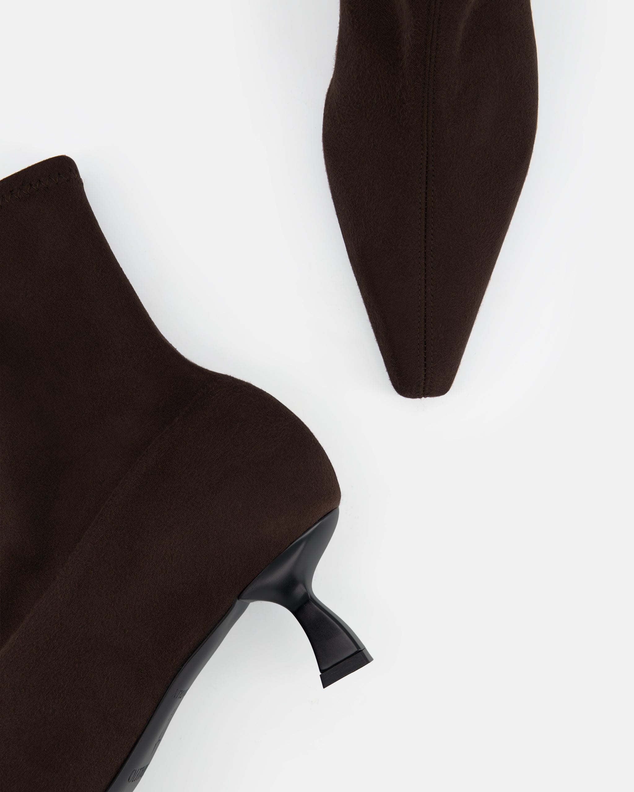 Nodaleto Dona Stretch Boot 50 Stiefel Dark Brown Suede