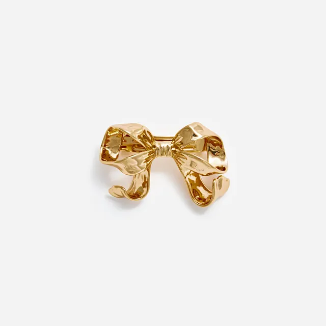 Self Portrait Gold Bow Hair Clip Haarspange Gold Messing