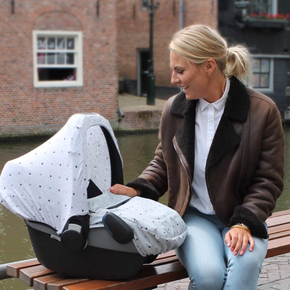 Dooky Cosy Top Crowns Fußsack Babyschale 0+ Universal