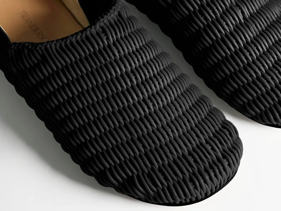 J.W.Anderson Slipper Mules Pantoletten Schwarz Flechtleder