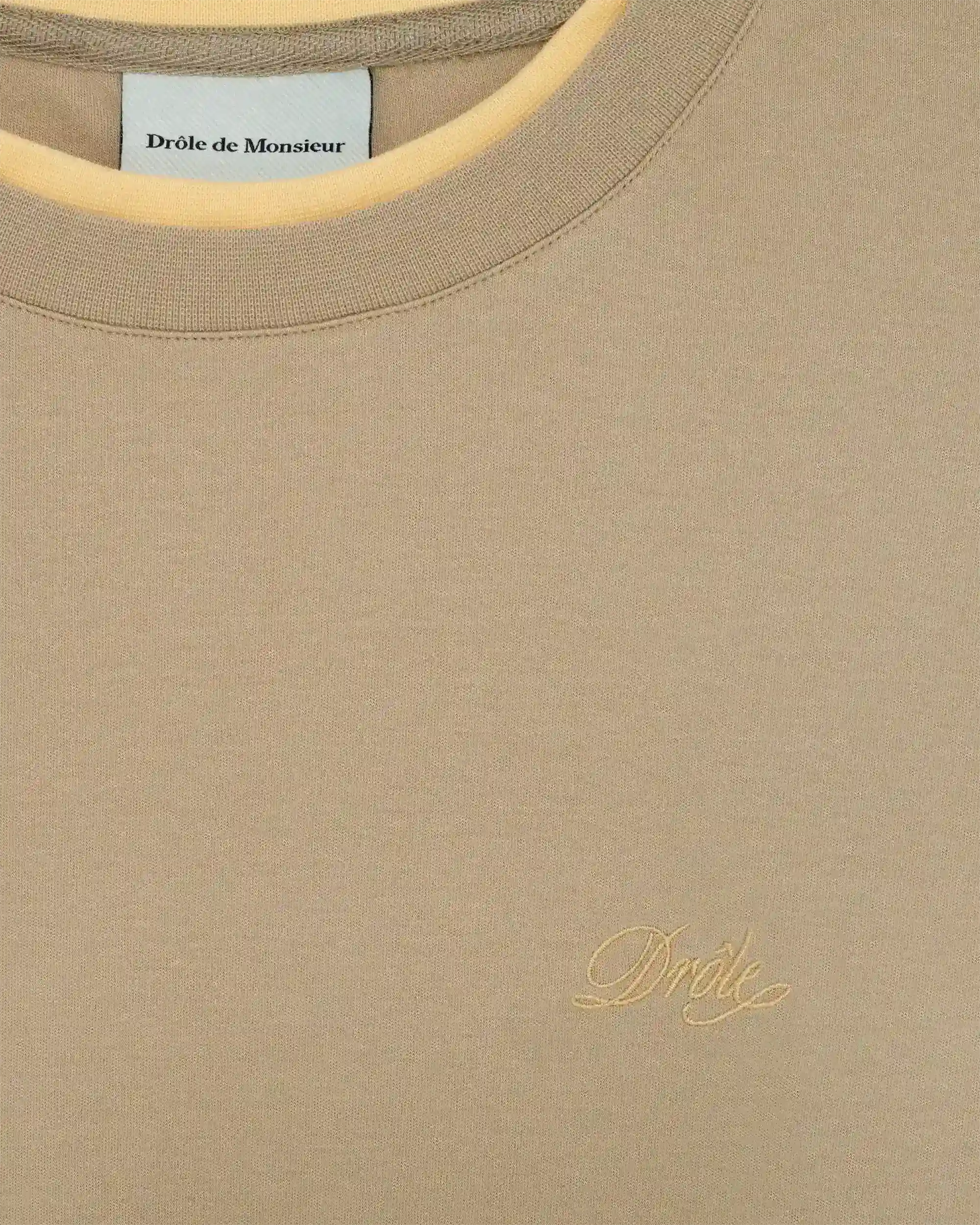 Drôle De Monsieur T-Shirt Drôle T-Shirt Beige Baumwolle M