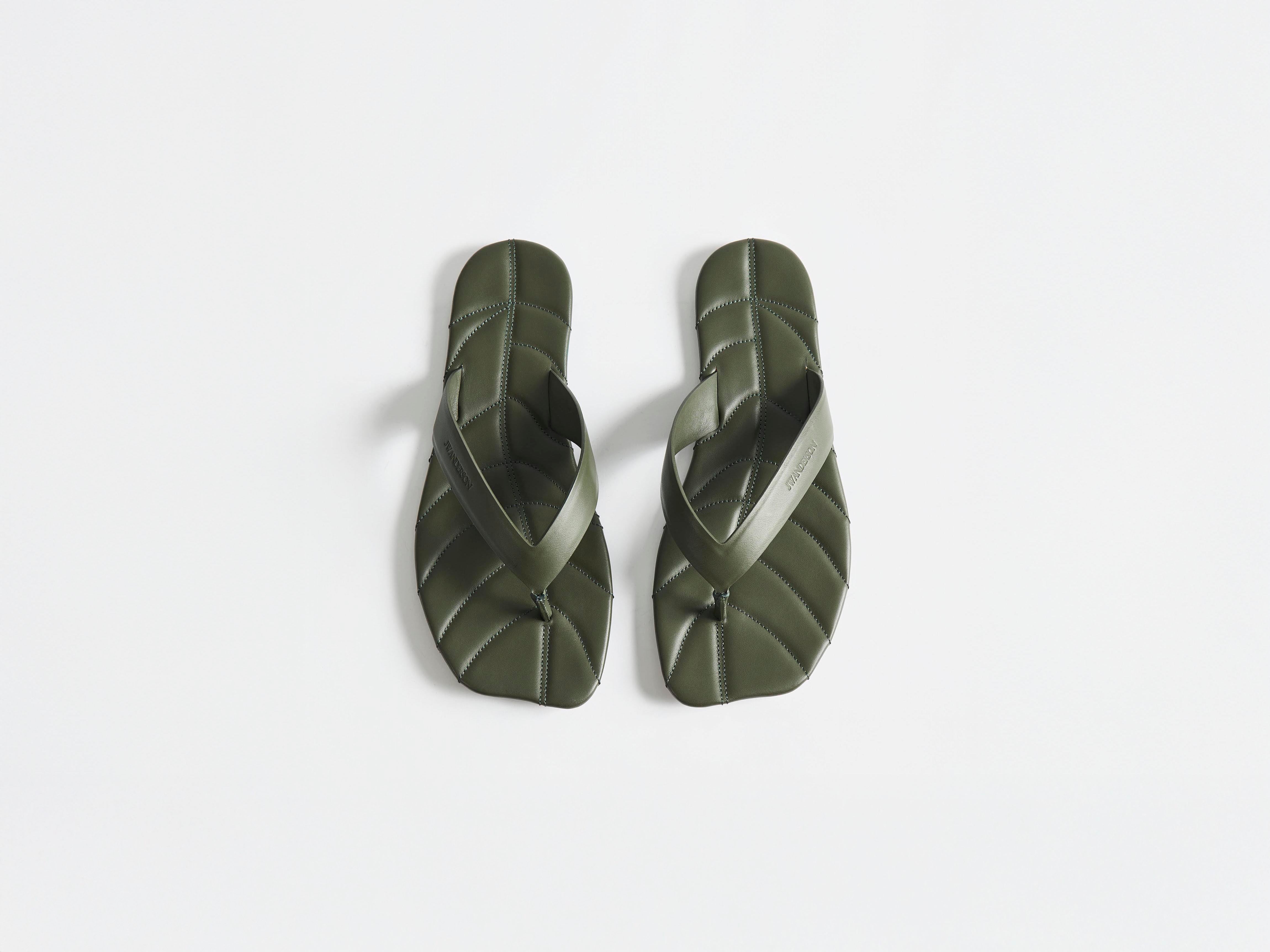 J.W.Anderson Leaf Slides Pantoletten Leder Damen